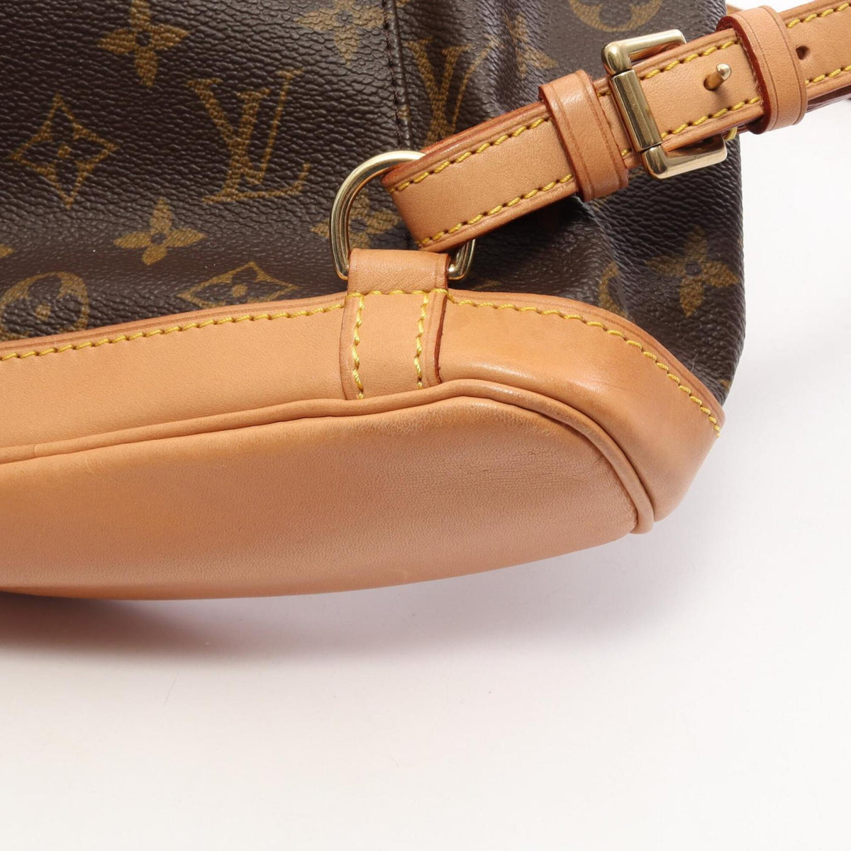 Louis Vuitton Brown Pvc Leather Backpack Handbag (Pre-Owned)
