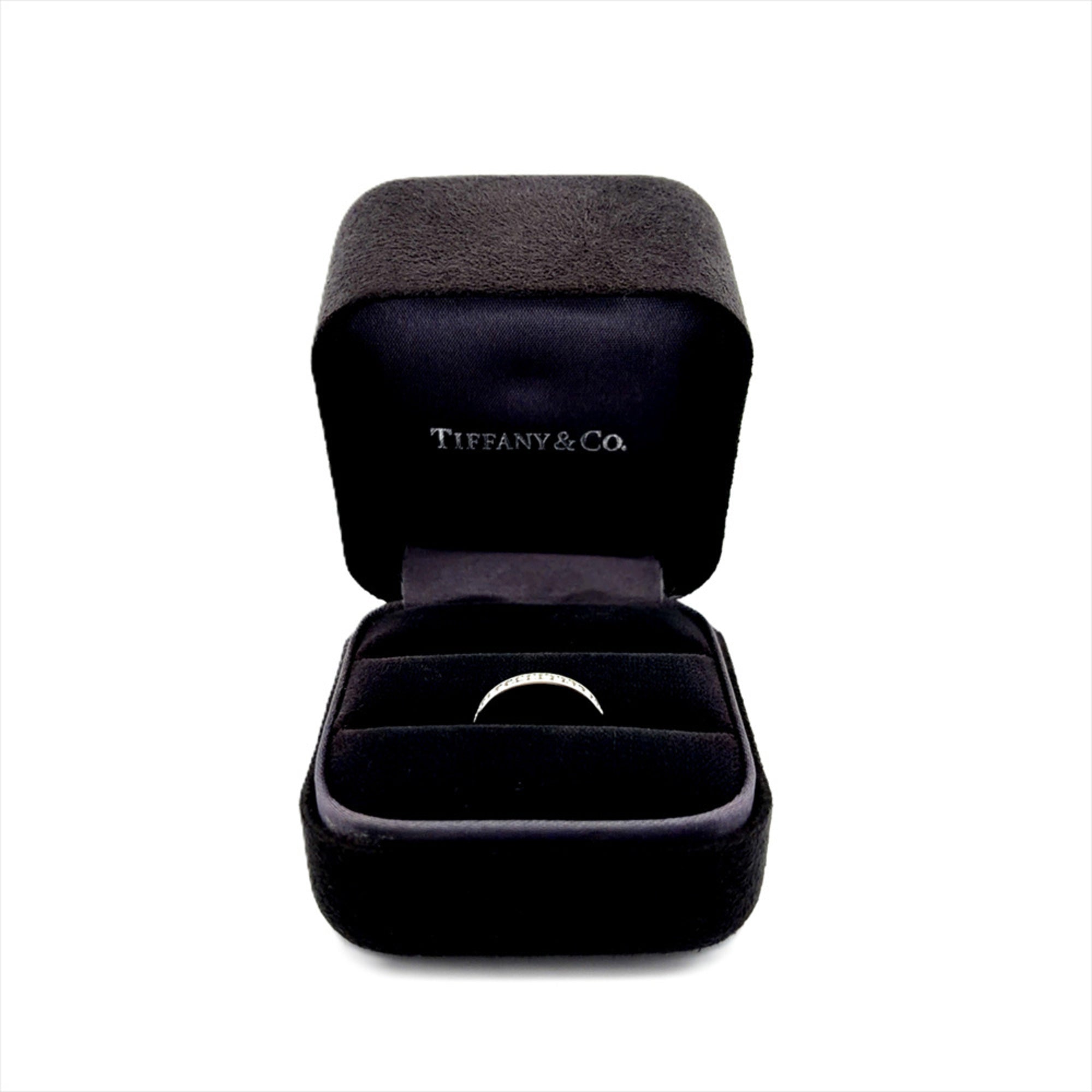 Tiffany Platinum Platinum 950 Band Ring (Pre-Owned)