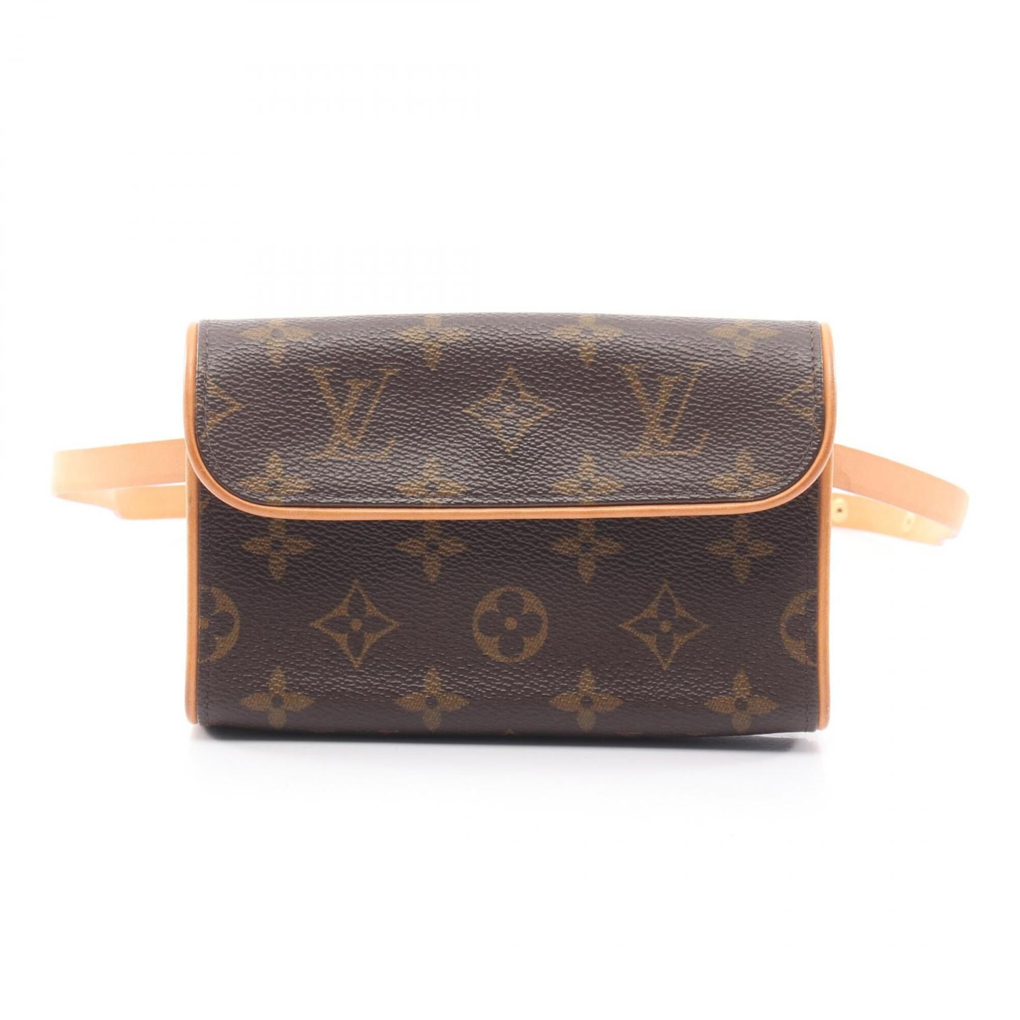 Louis Vuitton Brown Coated Canvas Leather Fanny Pack Handbag (Pre-Owned)