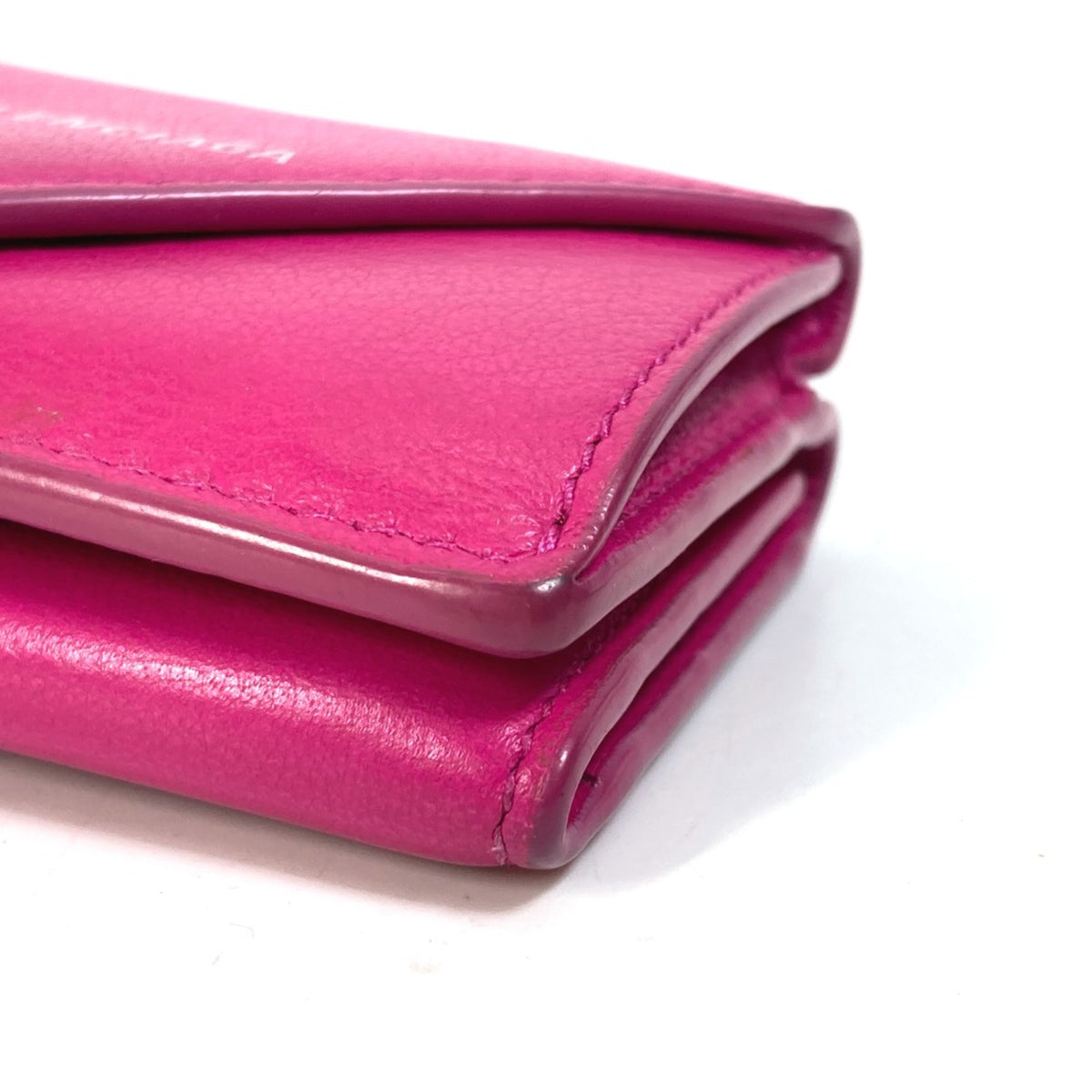 Balenciaga Pink Leather Wallet (Tri-Fold) (Pre-Owned)