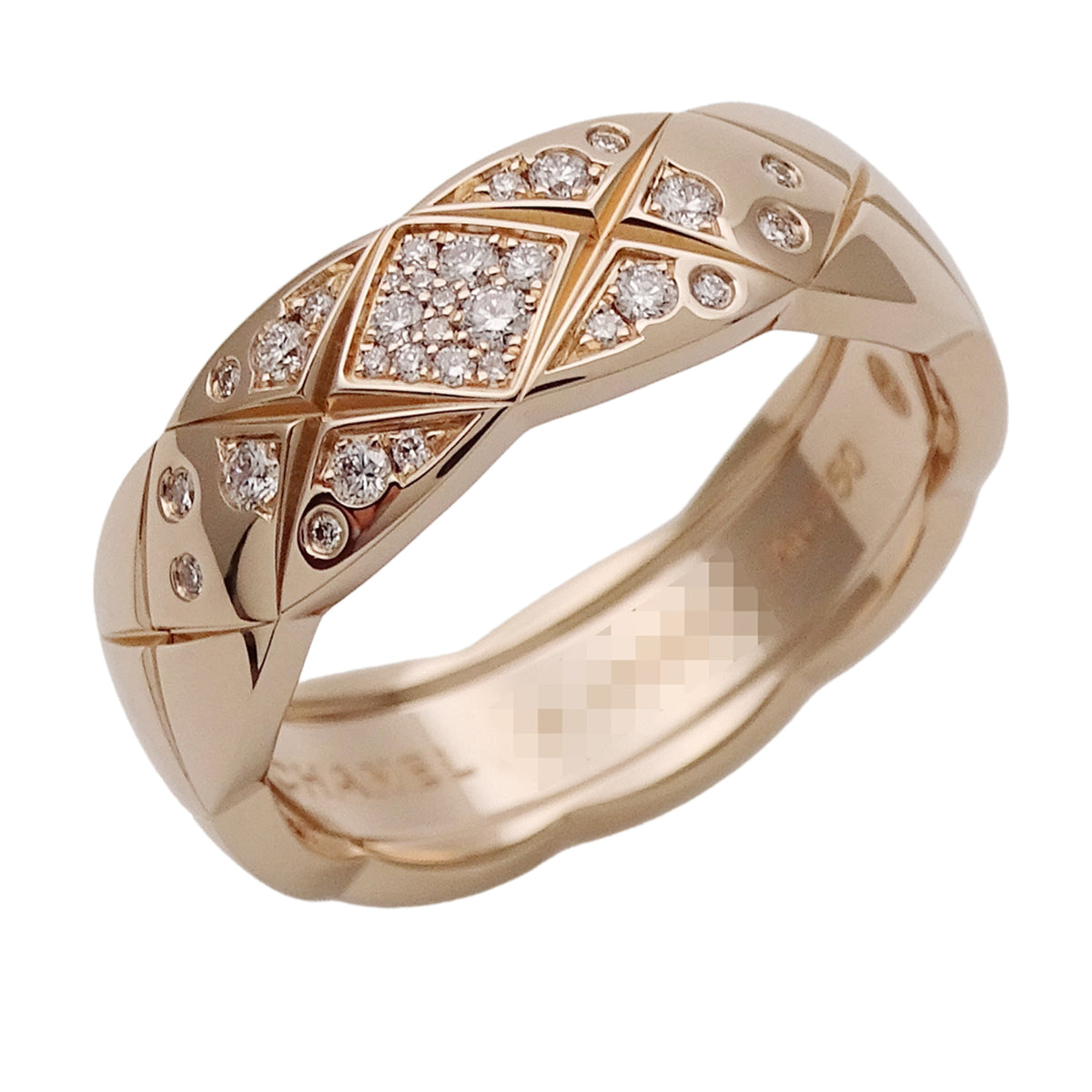 Chanel Pink Gold Pink Gold (18K) Band Ring (Pre-Owned)