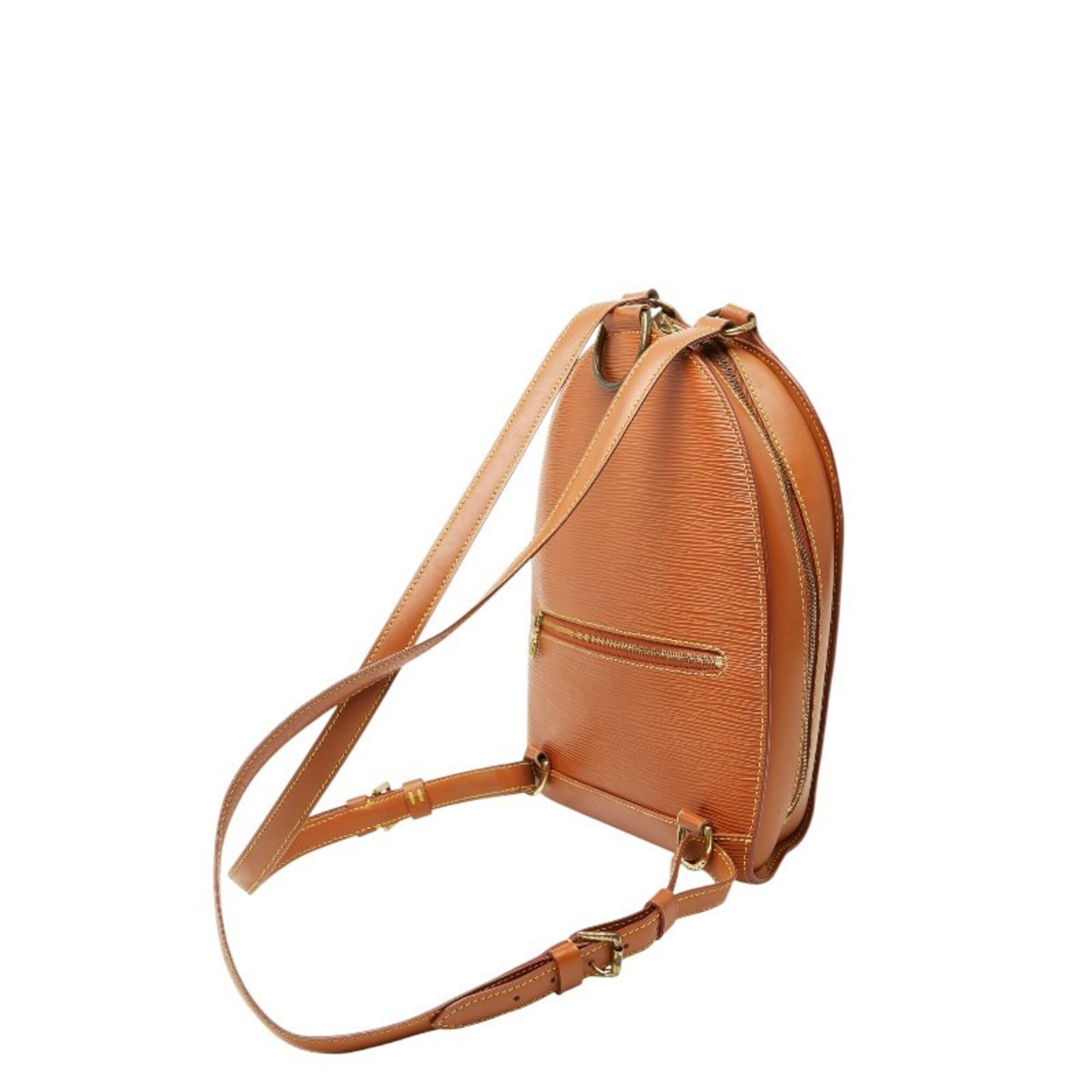 Louis Vuitton Brown Gold Cipango Leather Backpack Beach Bag (Pre-Owned)