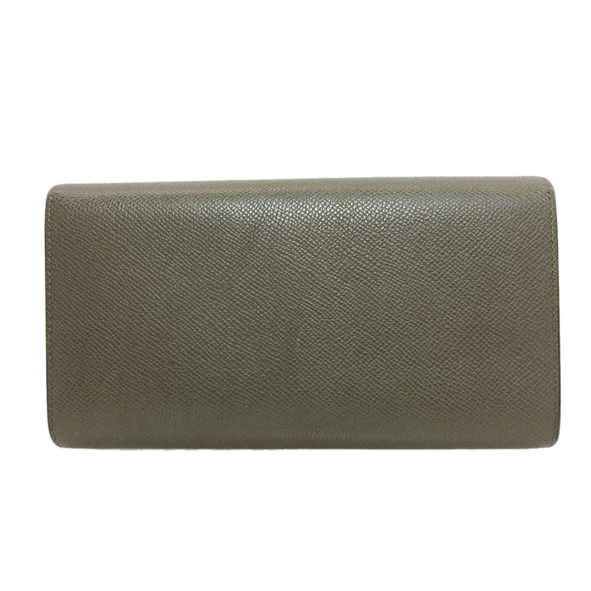 Celine Gray Leather Long Wallet (Bi-Fold) (Pre-Owned)