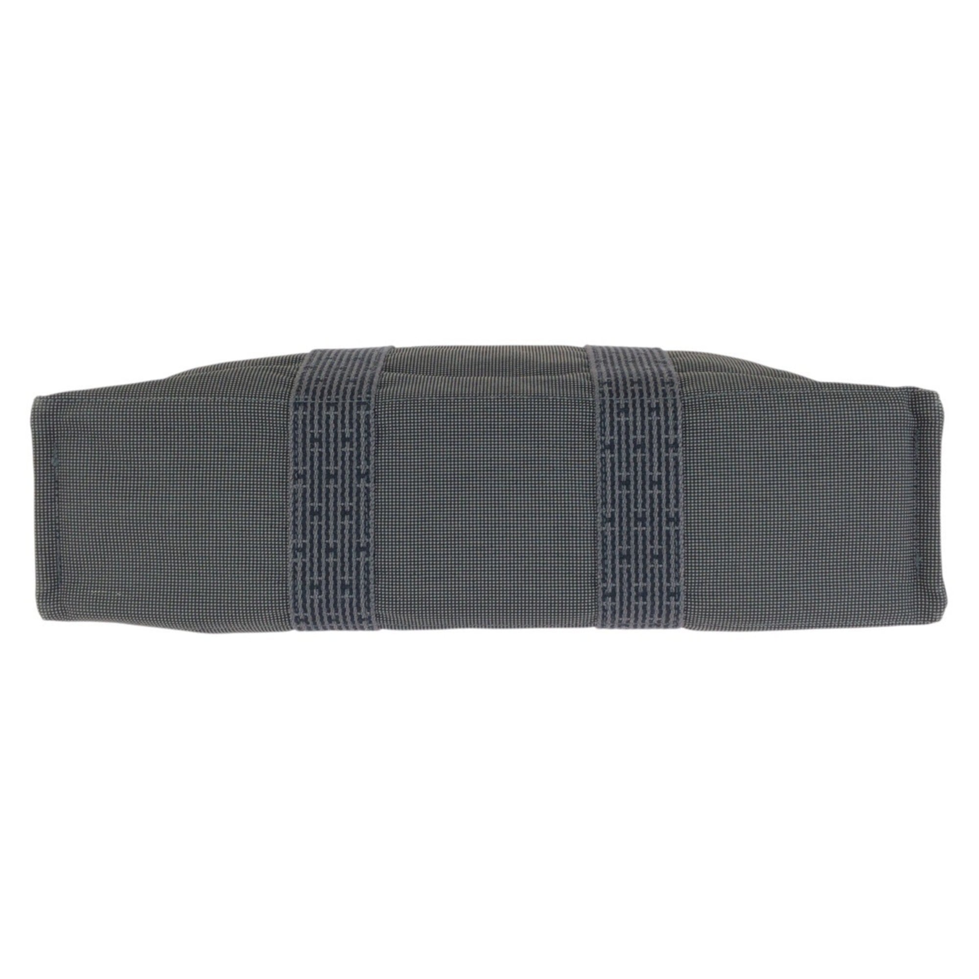 Hermes Gray Polyamide Polyester Handbag Tote Bag (Pre-Owned)