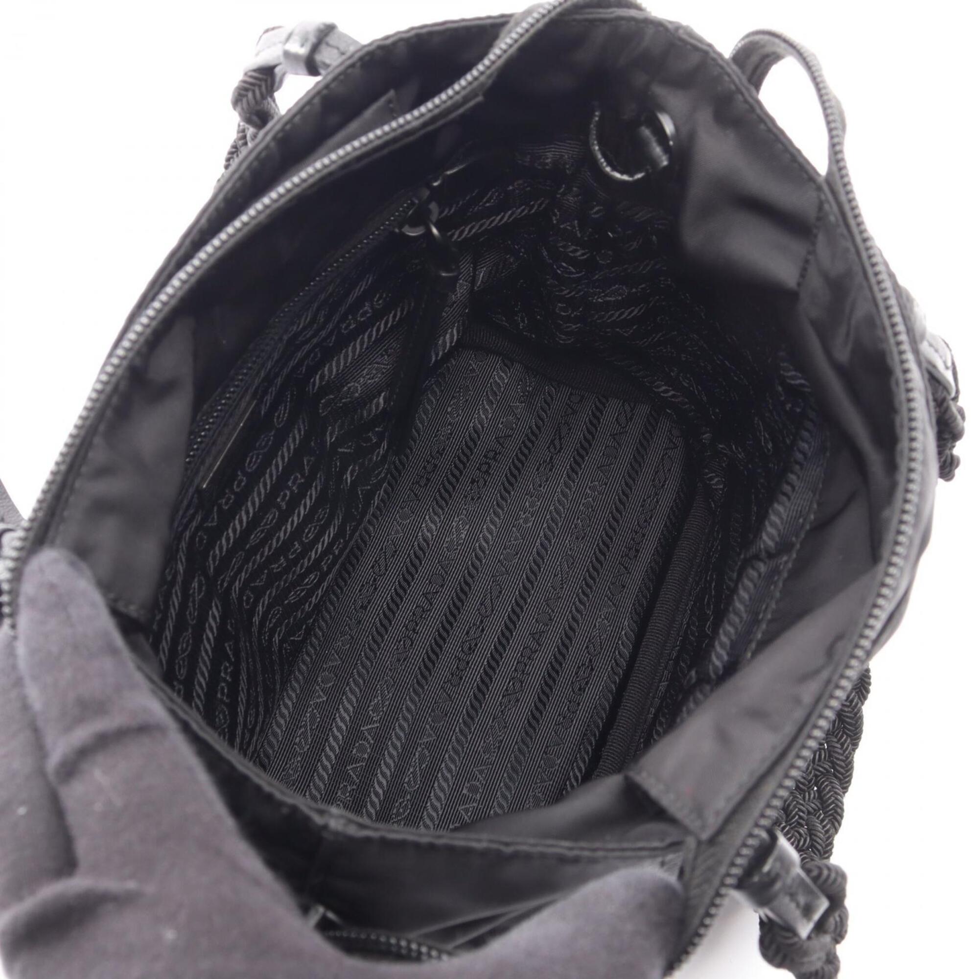 Prada Black Nylon Handbag (Pre-Owned)