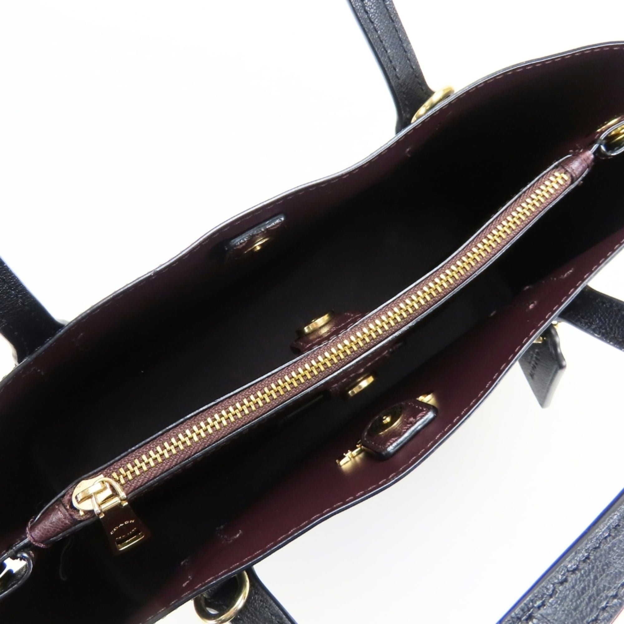 Coach Black Leather Tote Bag (Pre-Owned)