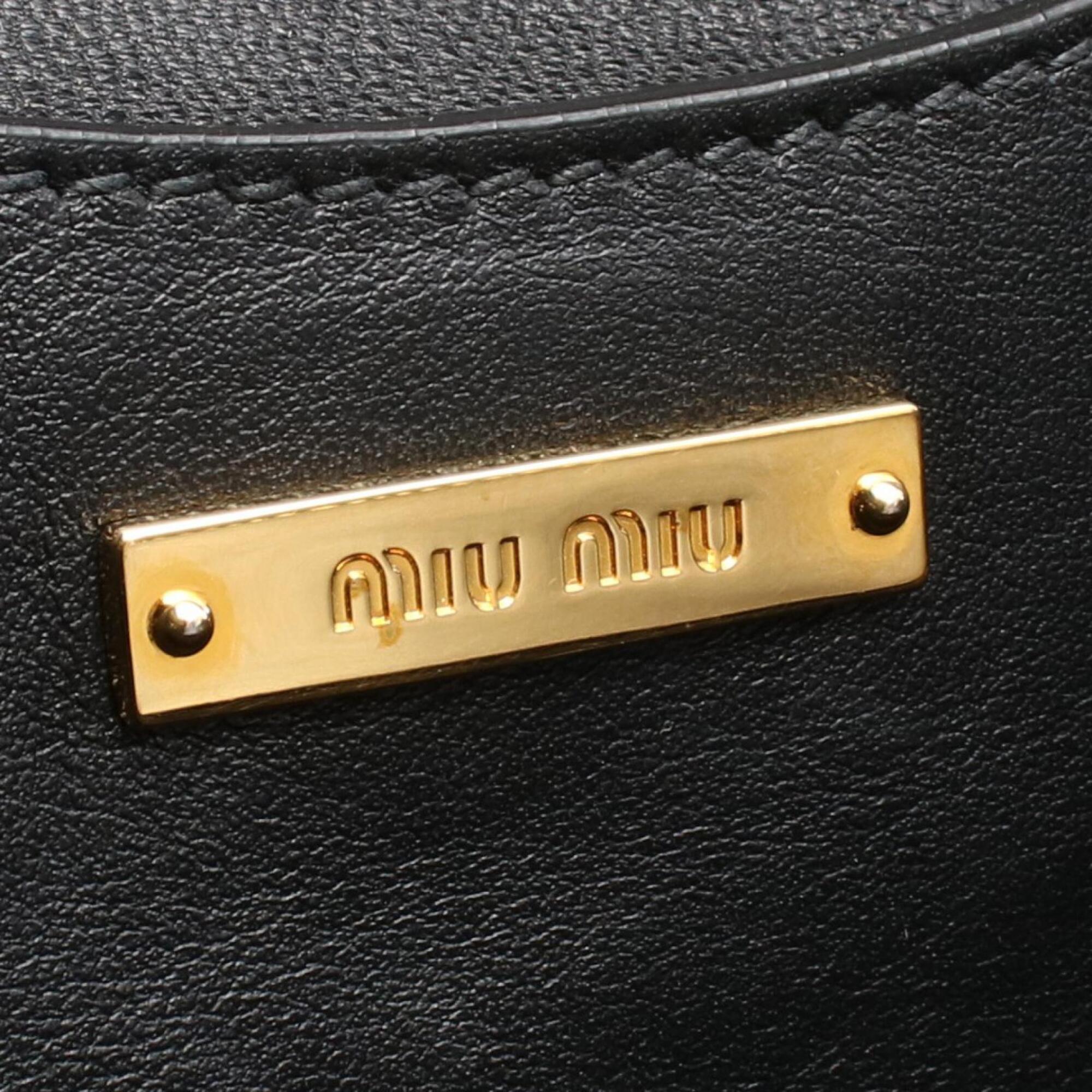 Miu Miu Black Leather Handbag (Pre-Owned)