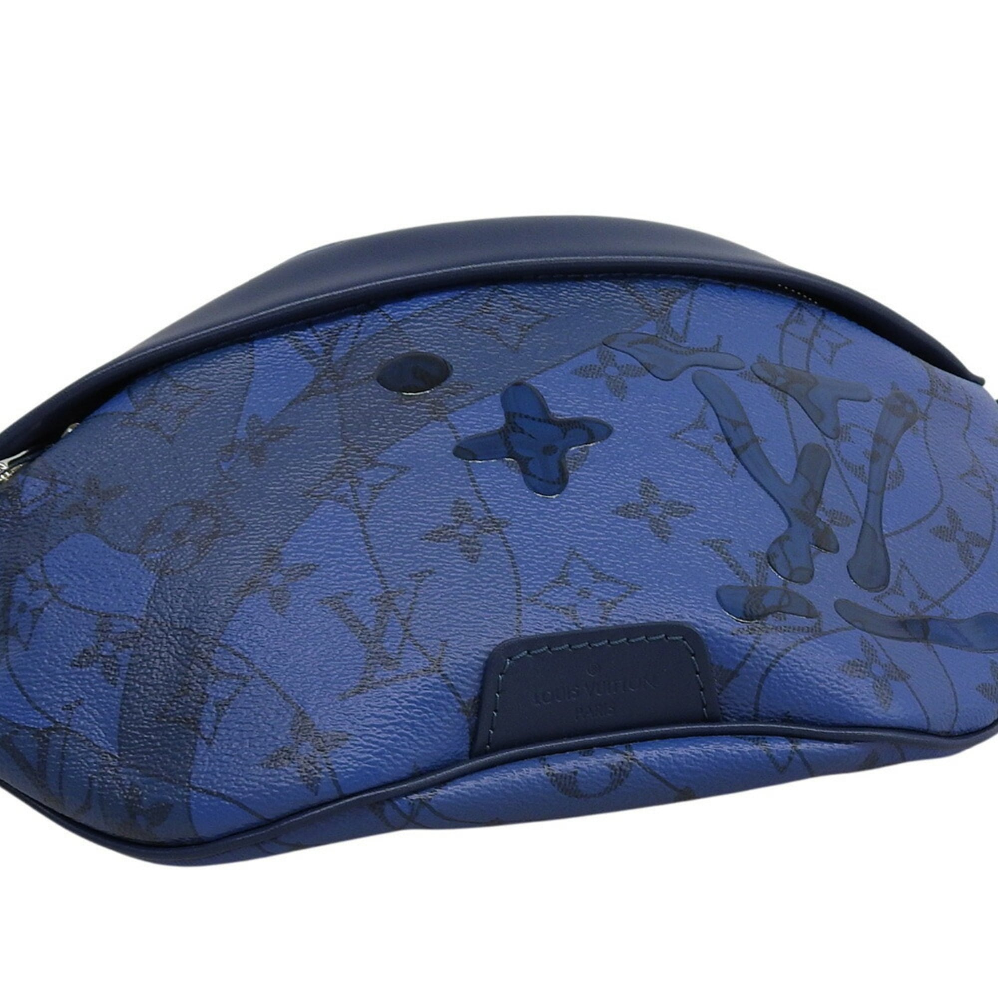 Louis Vuitton Blue Pvc Fanny Pack Sling Bag (Pre-Owned)