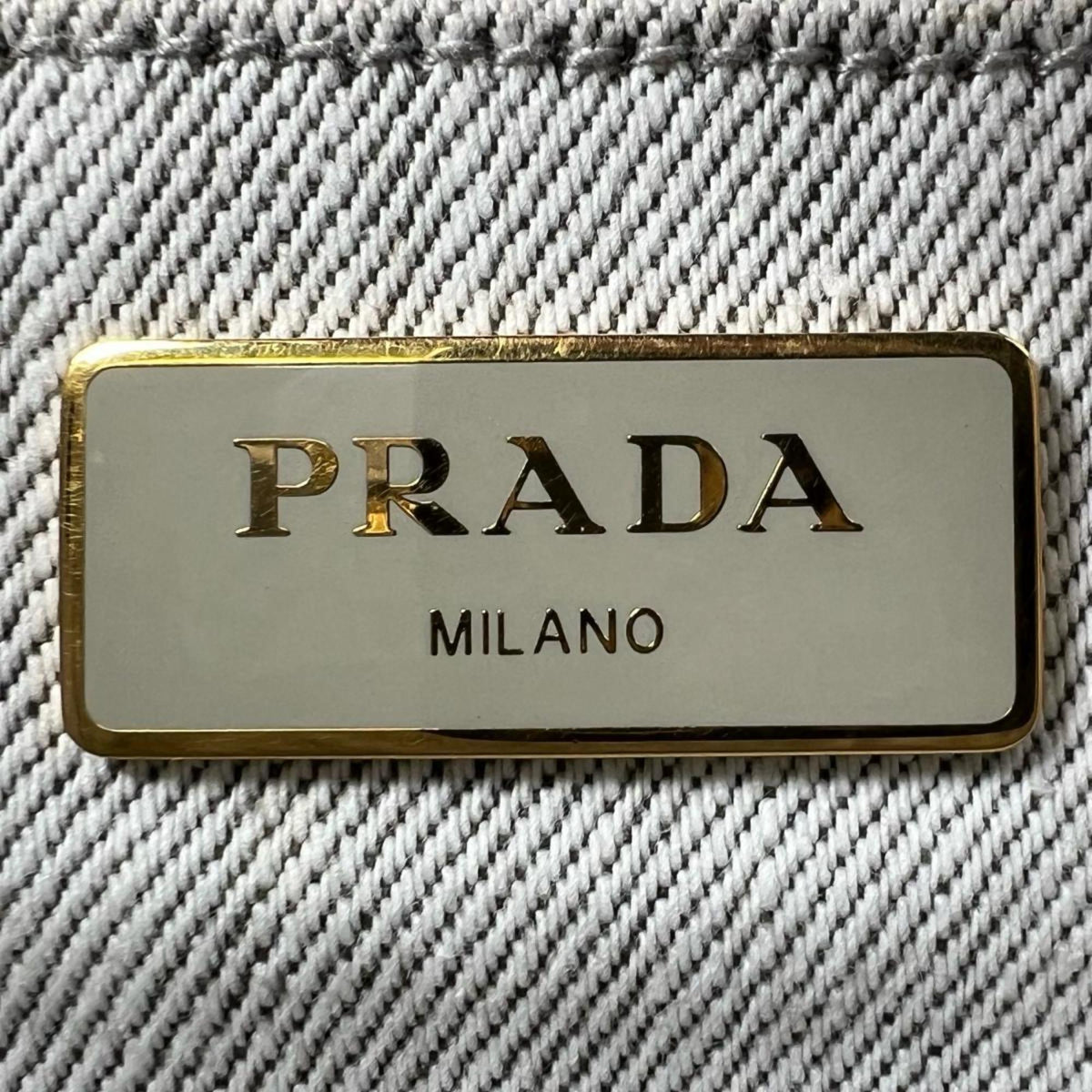 Prada Denim Tote Bag (Pre-Owned)