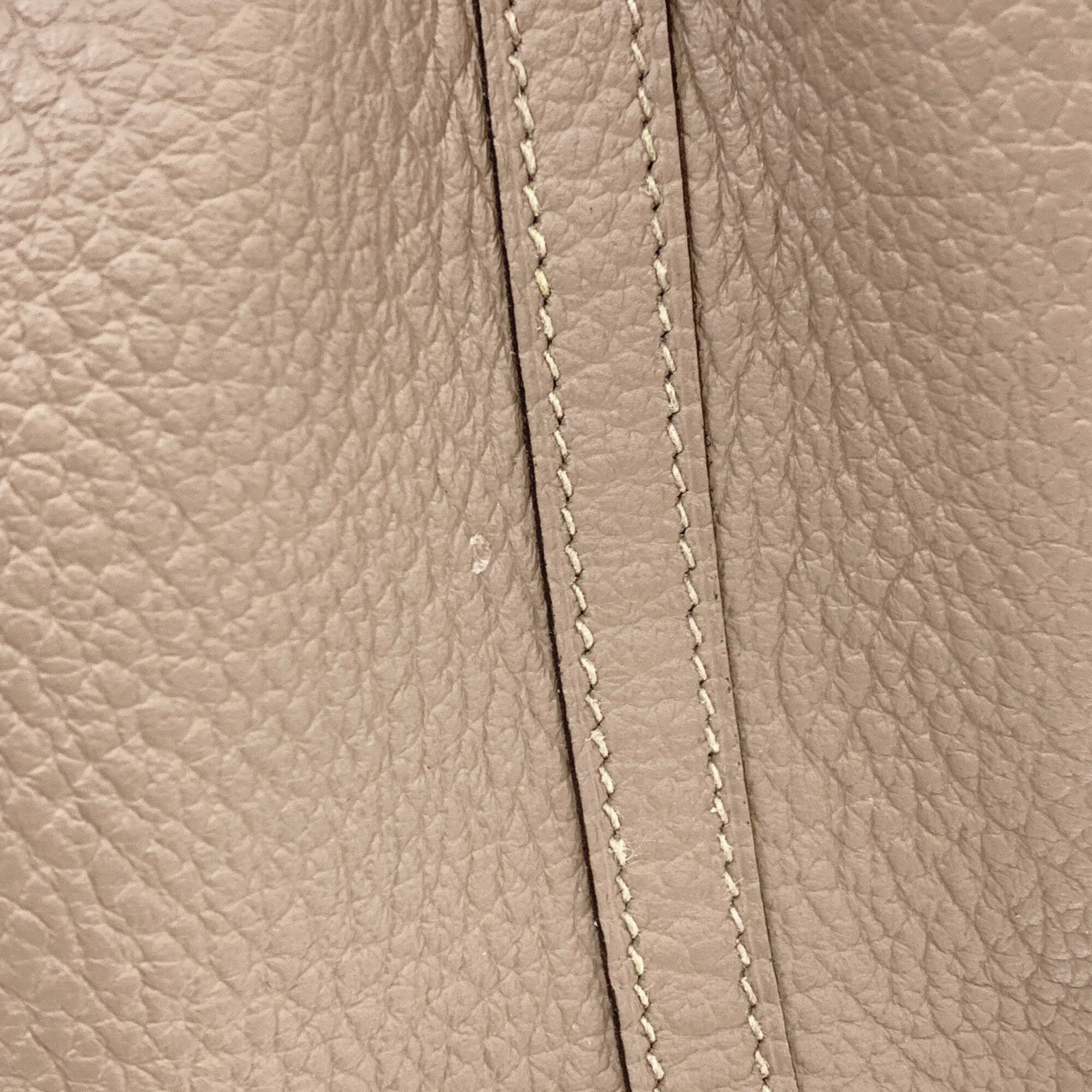 Hermes Gray Vache Leather Handbag (Pre-Owned)