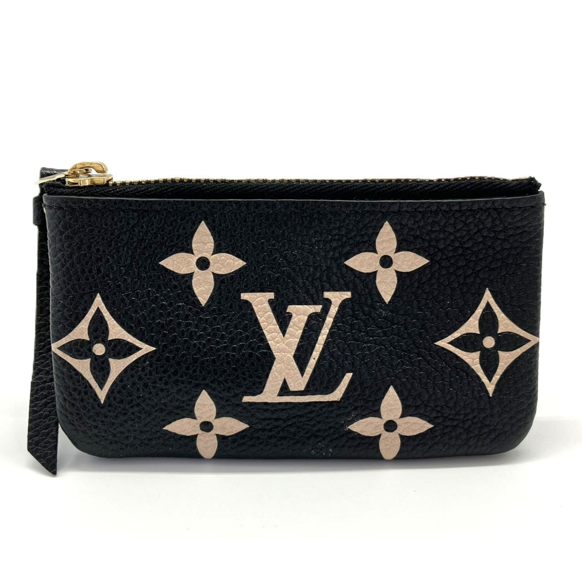 Louis Vuitton Beige Black Monogram Noir Monogram Empreinte Pouch (Pre-Owned)