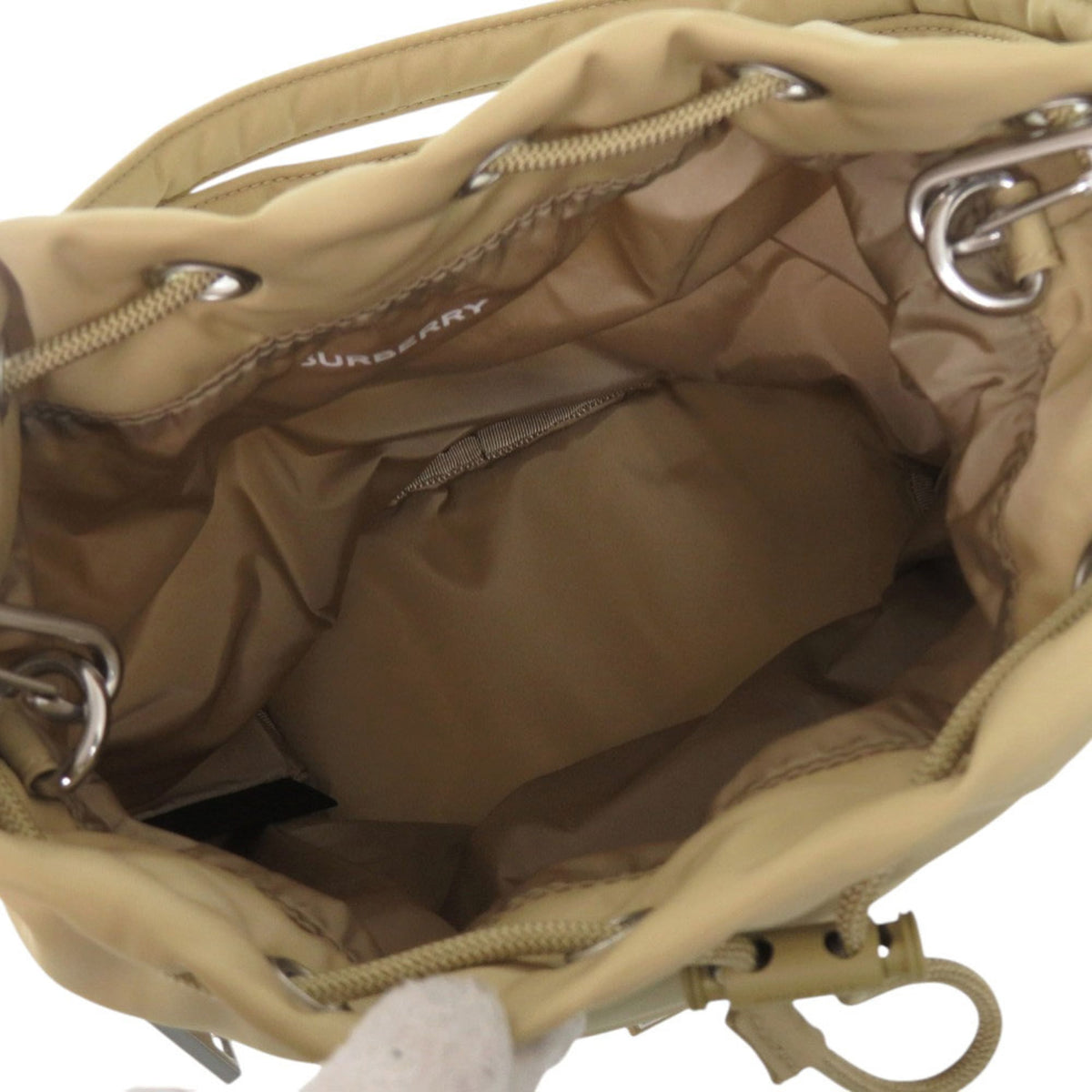 Burberry Beige Nylon Shoulder Bag Sling Bag (Pre-Owned)