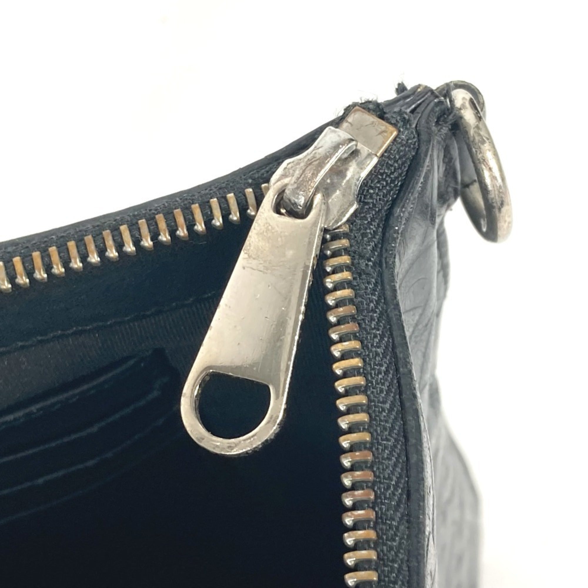 Burberry Black Leather Clutch Bag Pouch (Pre-Owned)