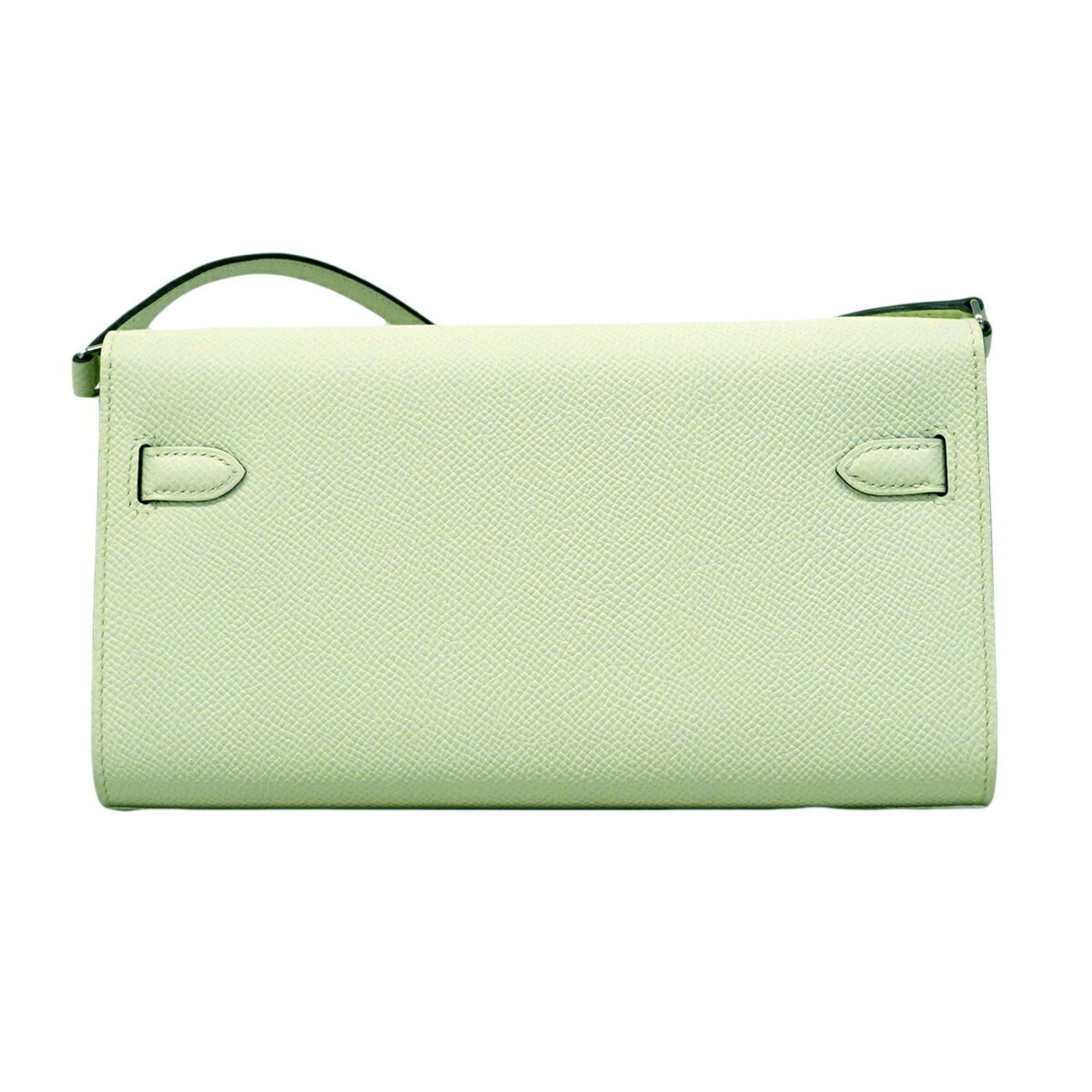 Hermes Green Epsom Leather Chain/Shoulder Wallet (Pre-Owned)