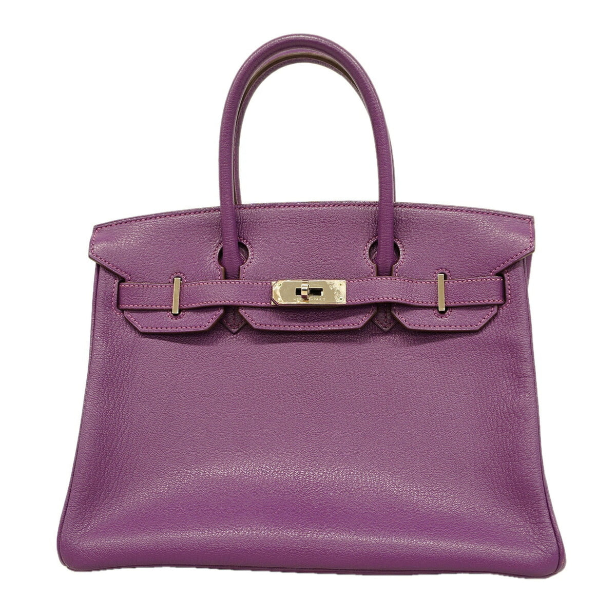 Hermes Anemone Chevre Leather Handbag (Pre-Owned)