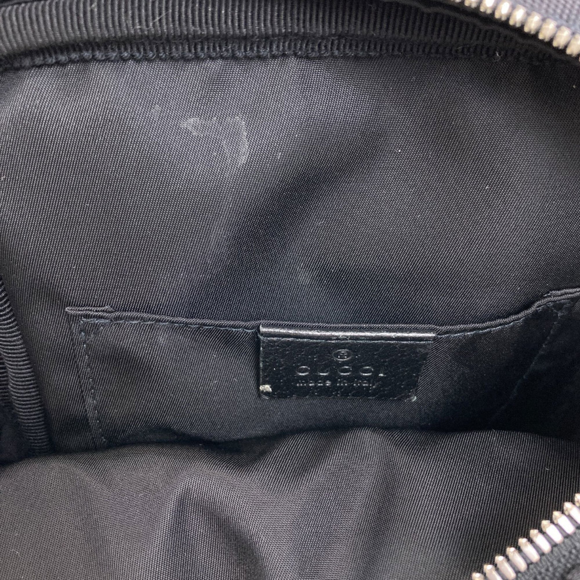 Gucci Black Canvas Shoulder Bag (Pre-Owned)