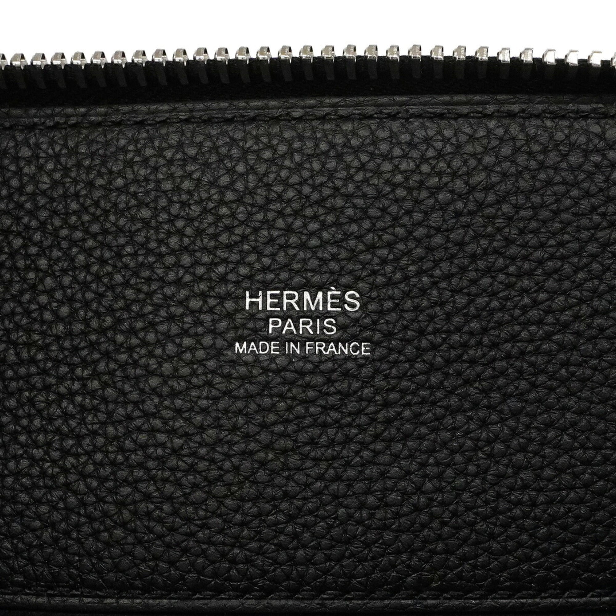 Hermes Black Togo Leather Shoulder Bag (Pre-Owned)