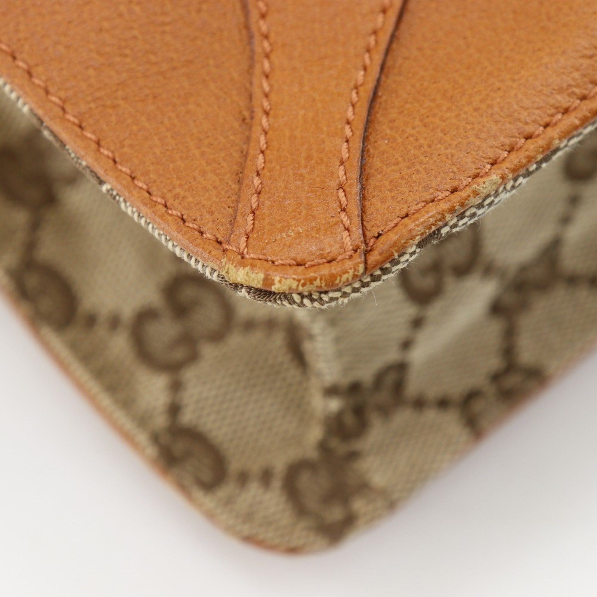 Gucci Gg Canvas Brown Gg Canvas Handbag Tote Bag (Pre-Owned)