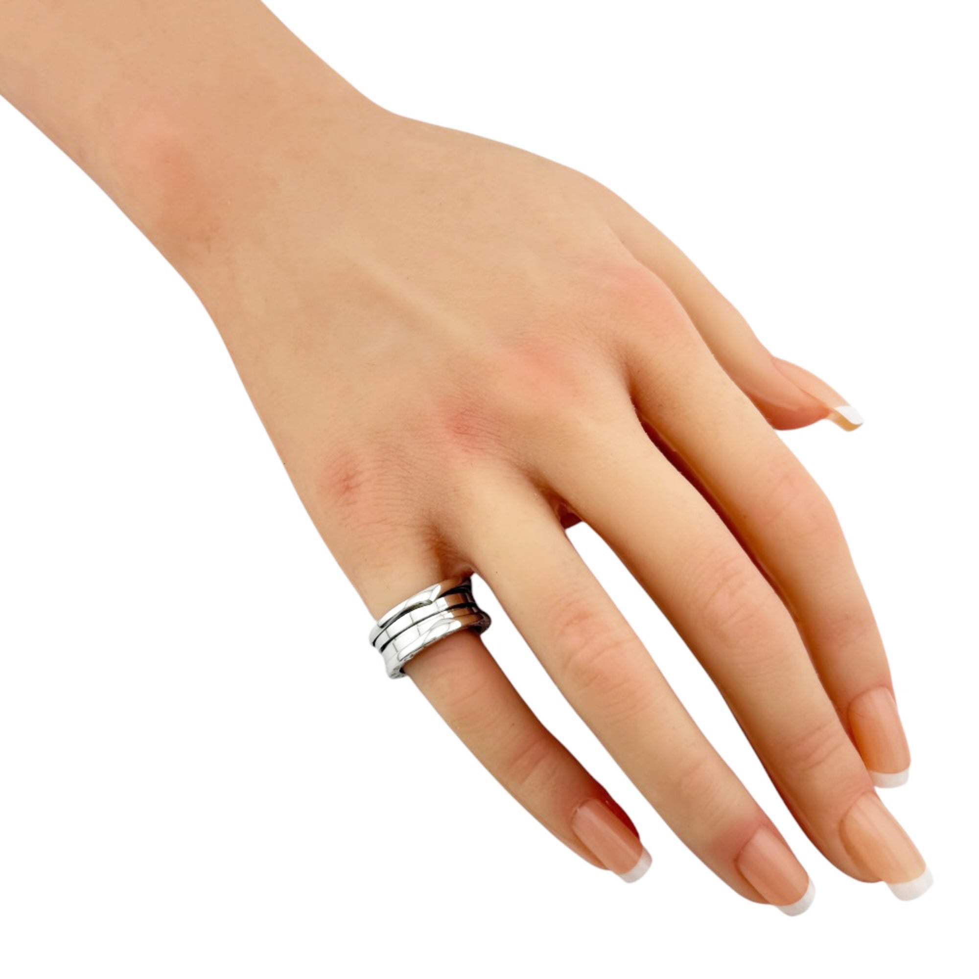 Bvlgari B.Zero1 Silver White Gold (18K) Band Ring (Pre-Owned)