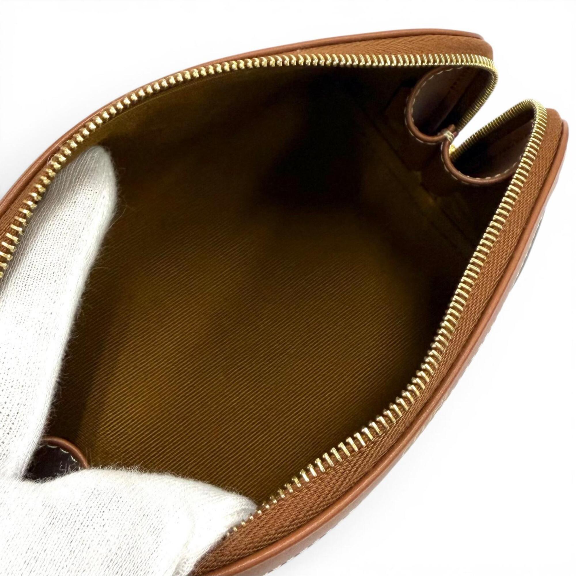 Celine Brown Leather Pouch (Pre-Owned)