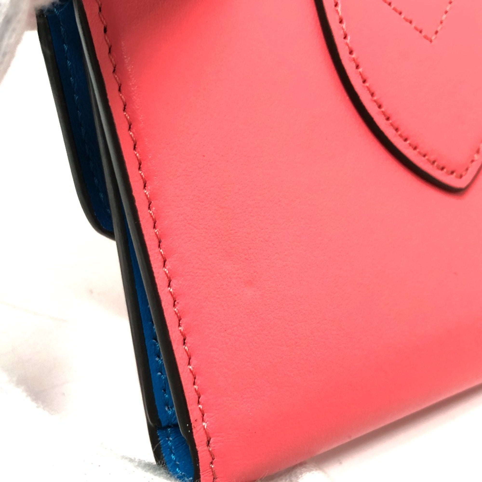 Louis Vuitton Blue Dahlia Galle Pink Leather Coin Purse/Coin Case (Pre-Owned)