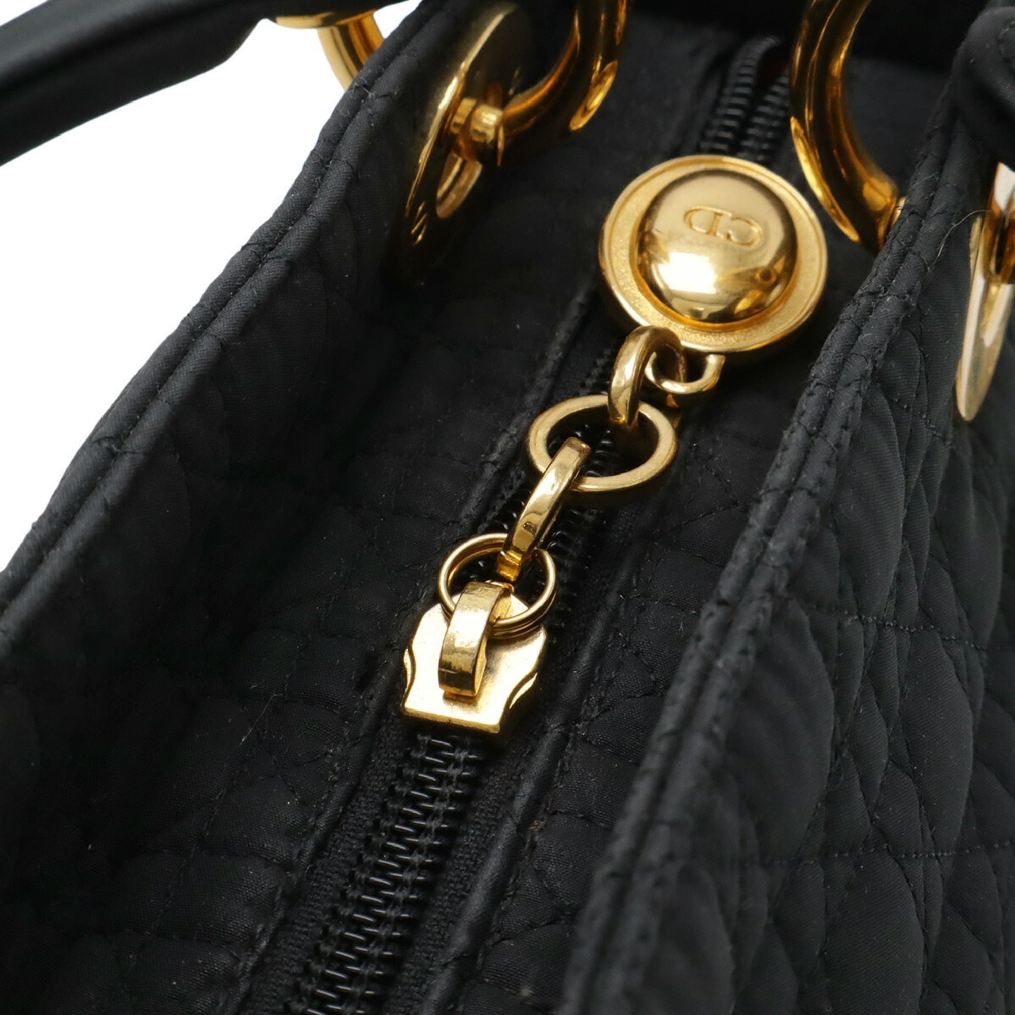 Christian Dior Black Nylon Handbag Tote Bag (Pre-Owned)