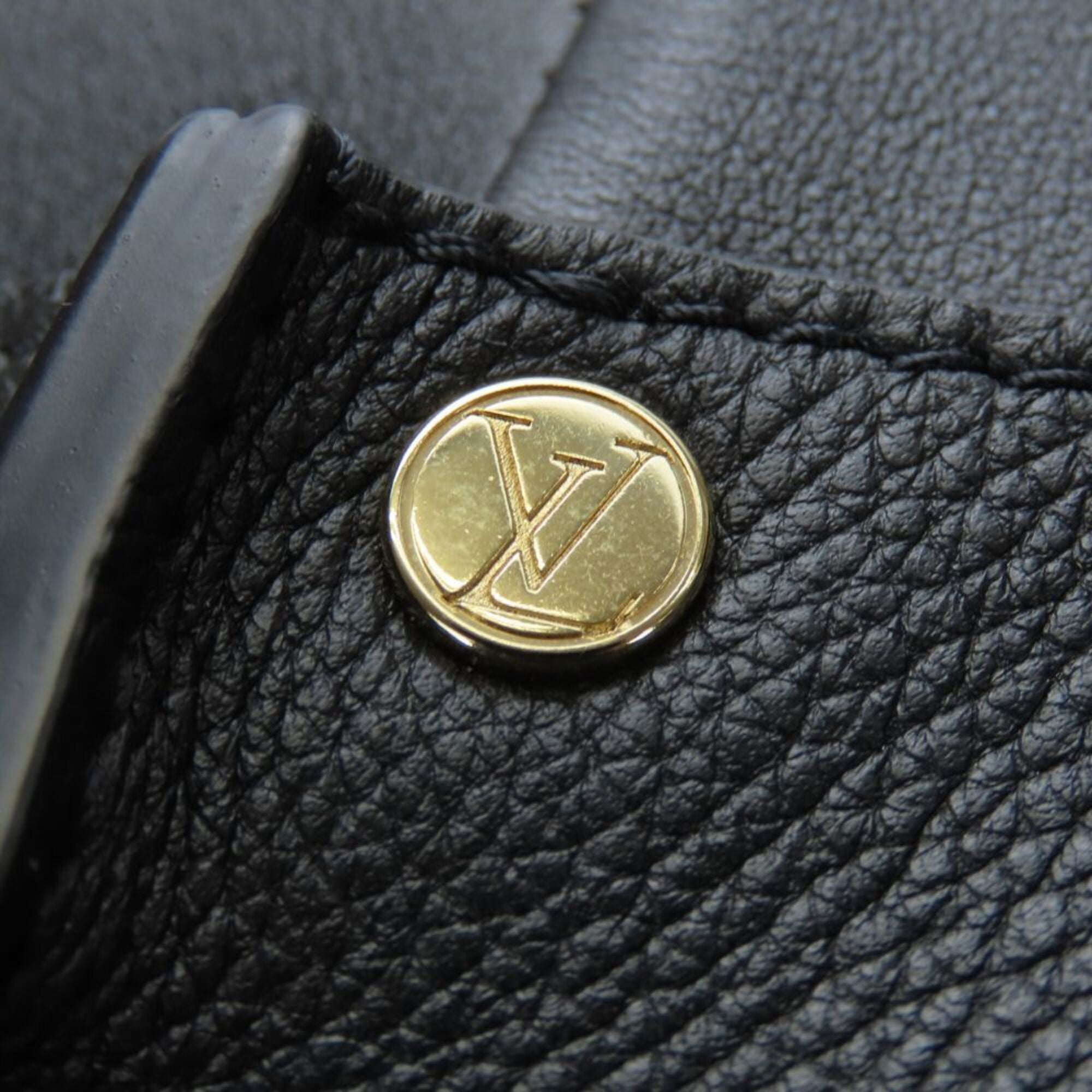 Louis Vuitton Black Noir Monogram Leather Tote Bag (Pre-Owned)