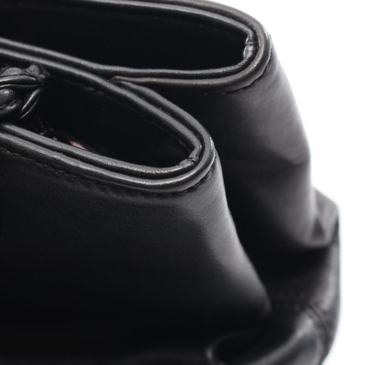 Chanel Black Brown Leather Handbag Tote Bag (Pre-Owned)