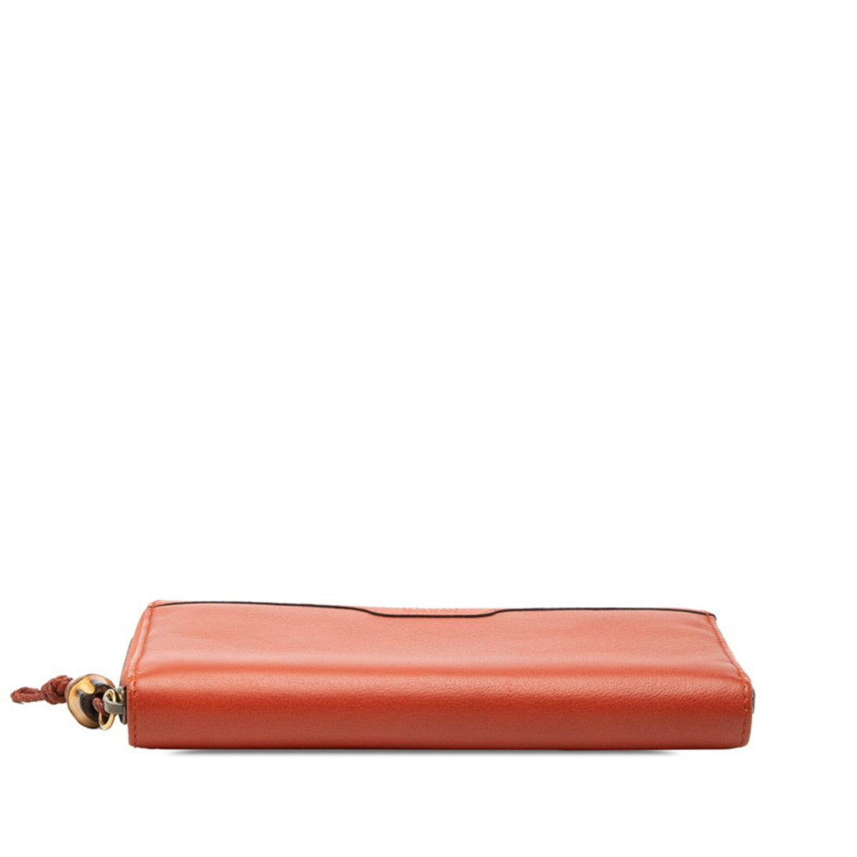 Gucci Orange Leather Long Wallet (Bi-Fold) (Pre-Owned)