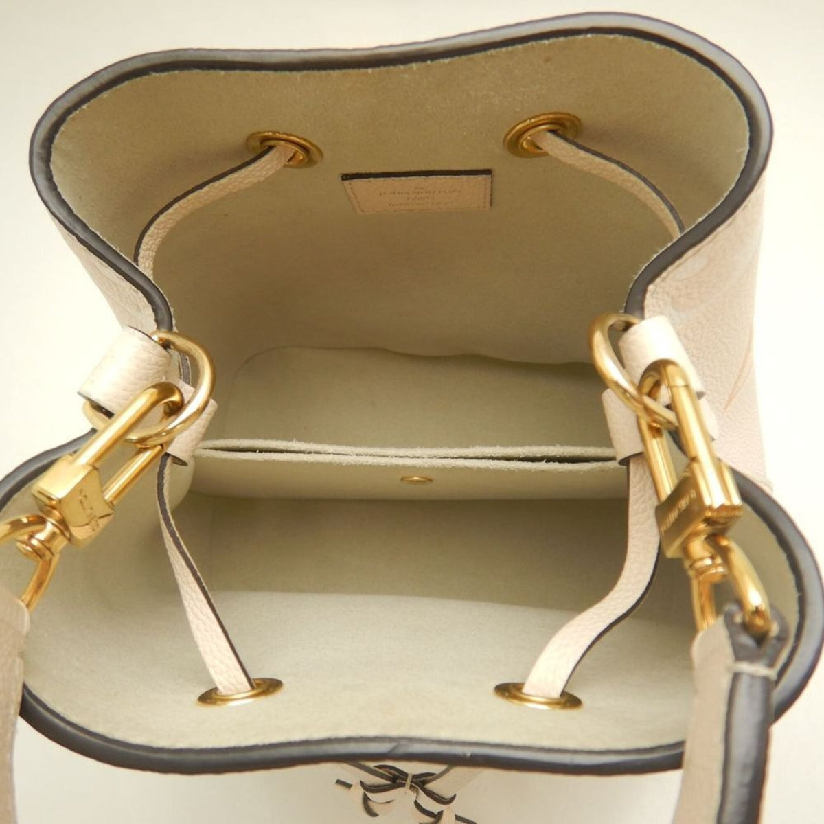 Louis Vuitton Monogram Empreinte Cream Saffron Monogram Empreinte Shoulder Bag (Pre-Owned)