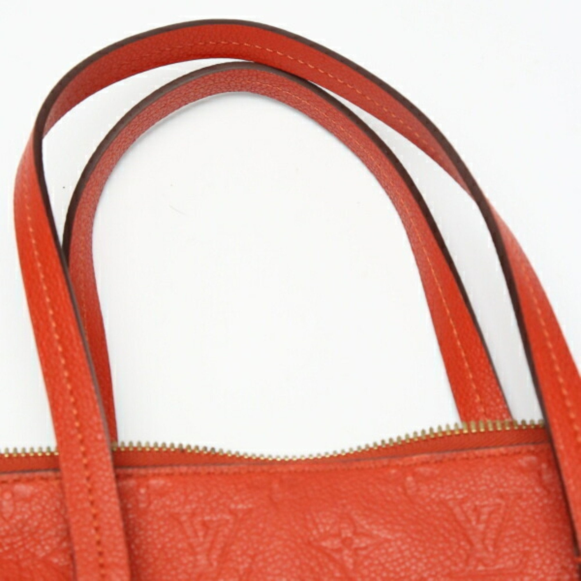 Louis Vuitton Red Color Monogram Empreinte Shoulder Bag Tote Bag (Pre-Owned)