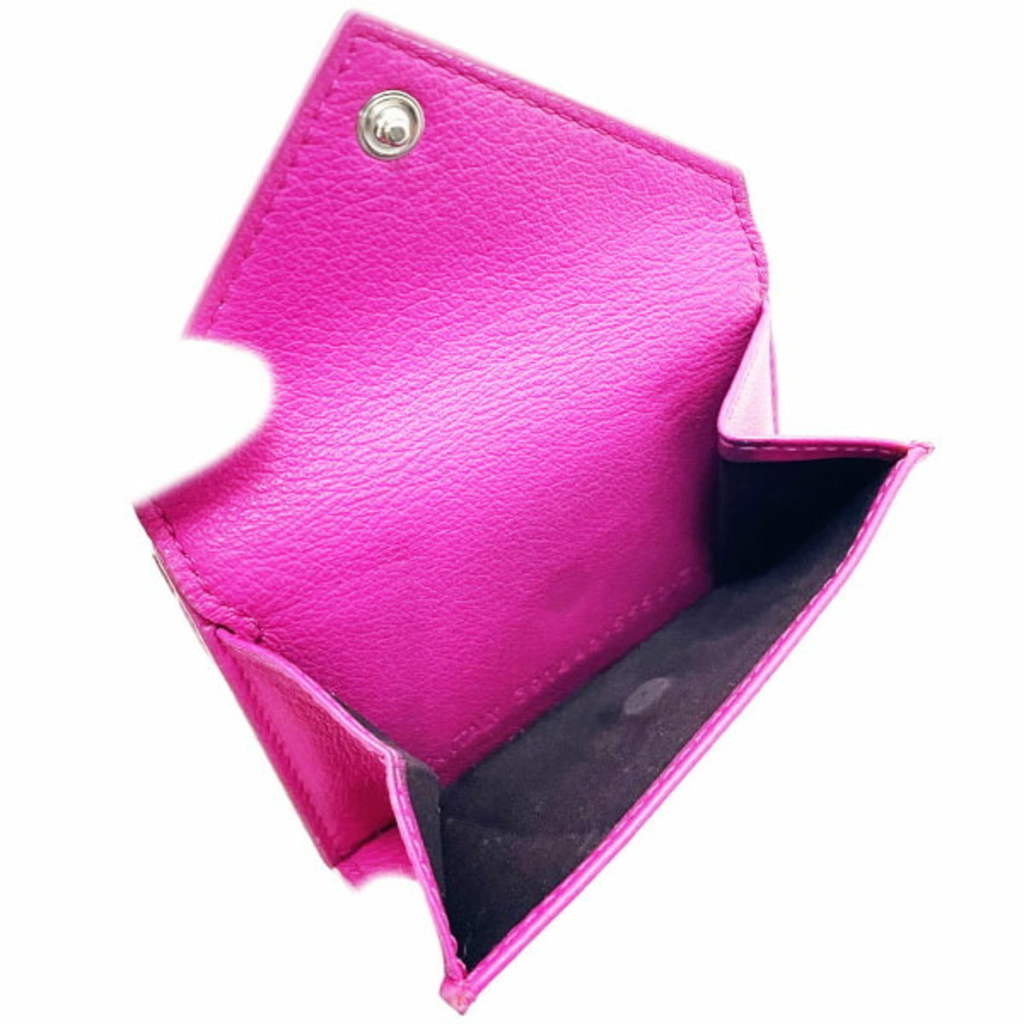 Balenciaga Pink Leather Wallet (Tri-Fold) (Pre-Owned)