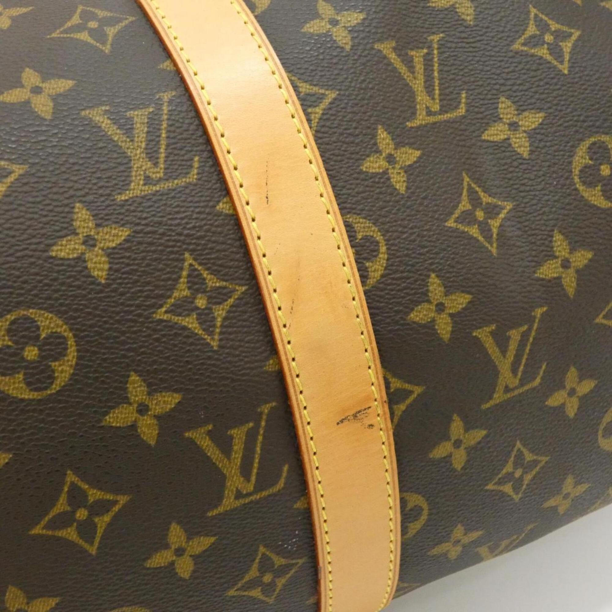 Louis Vuitton Marron Coated Canvas Boston Bag (Pre-Owned)