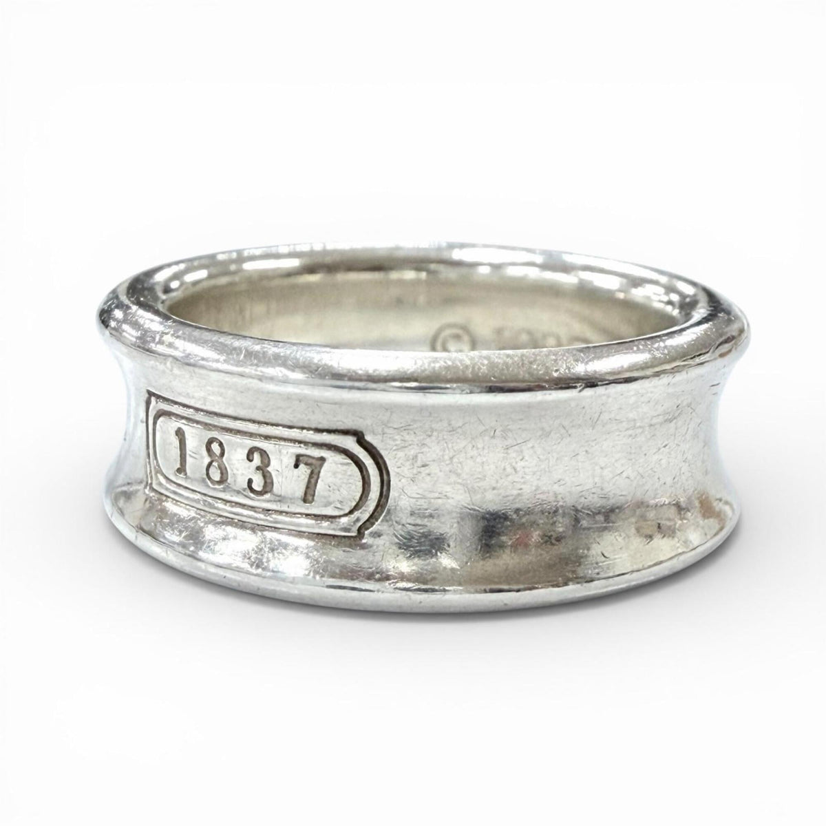 Tiffany Silver Silver 925 Band Ring (Pre-Owned)