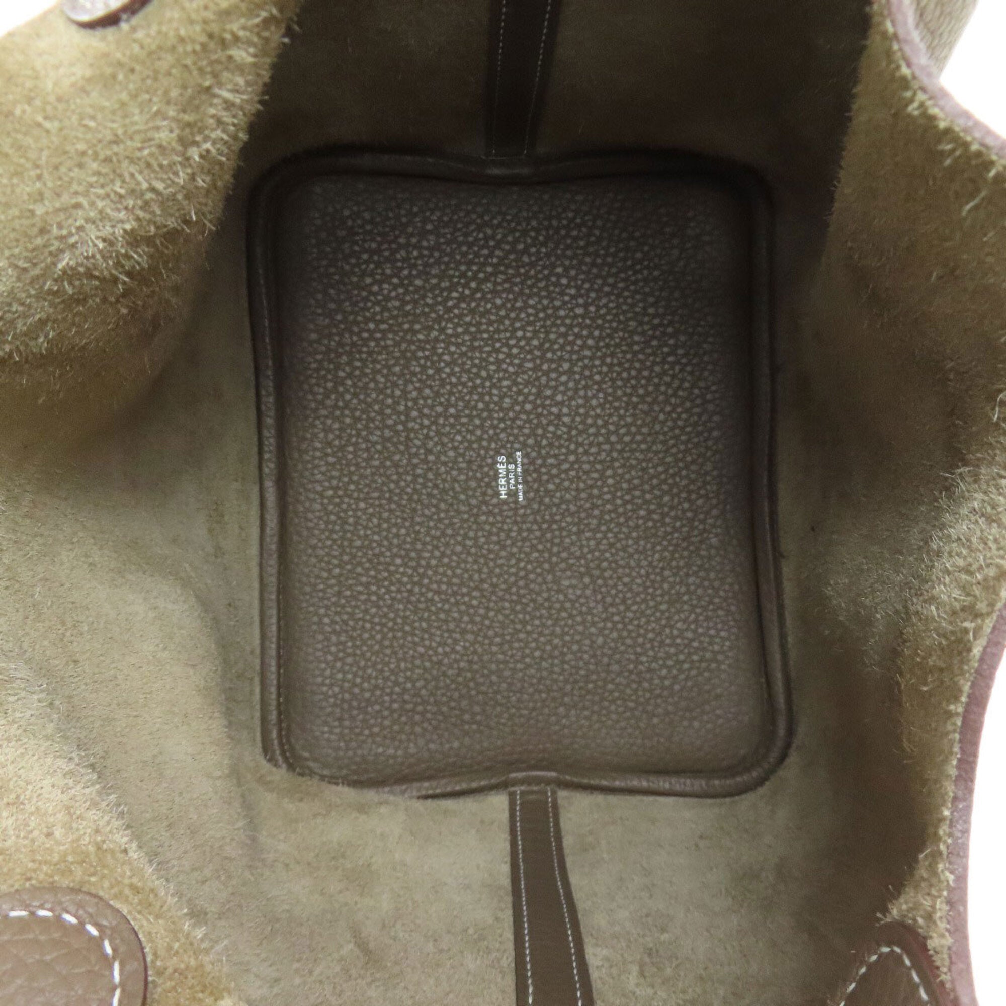 Hermes Etoupe Gray Handbag (Pre-Owned)