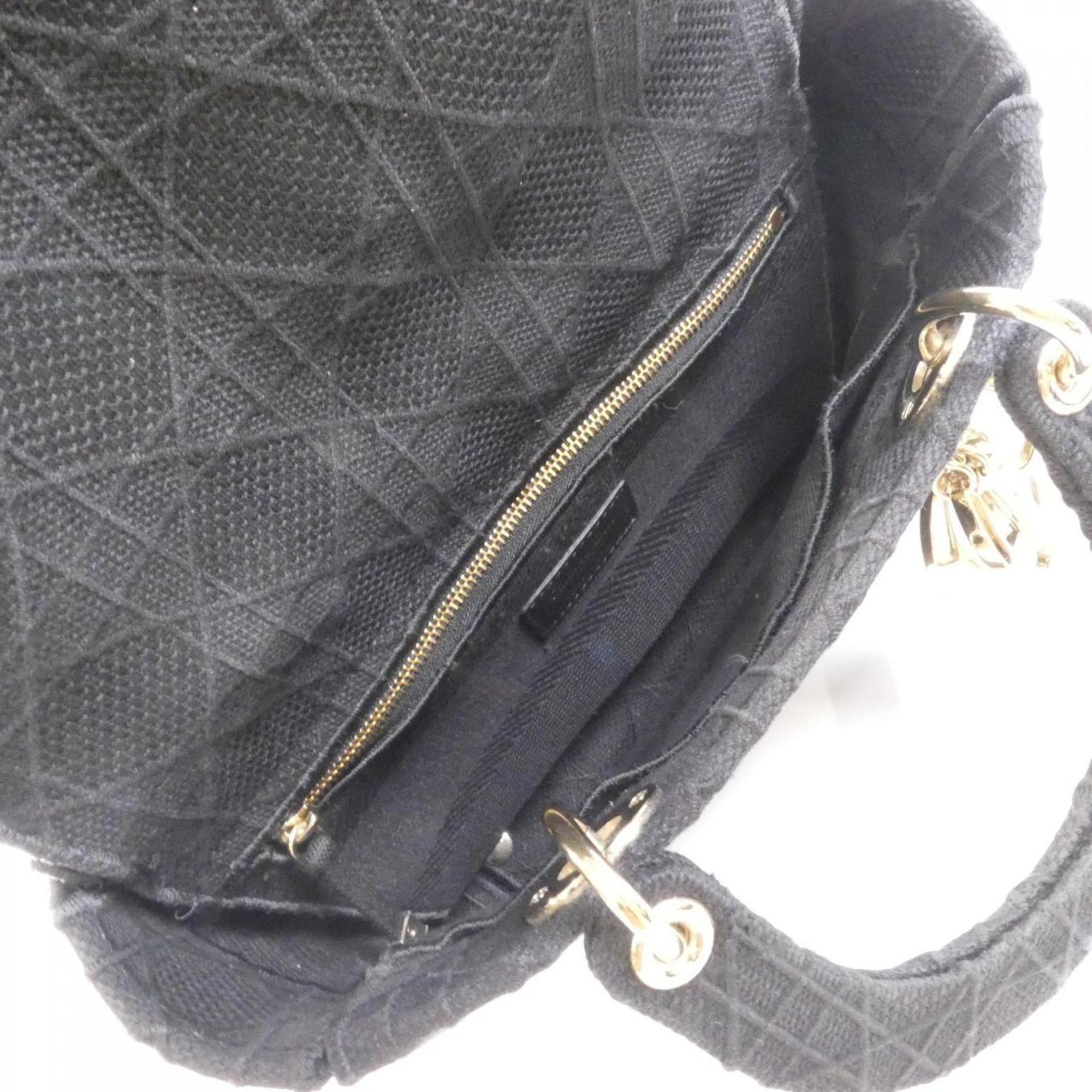 Christian Dior Black Canvas Handbag (Pre-Owned)