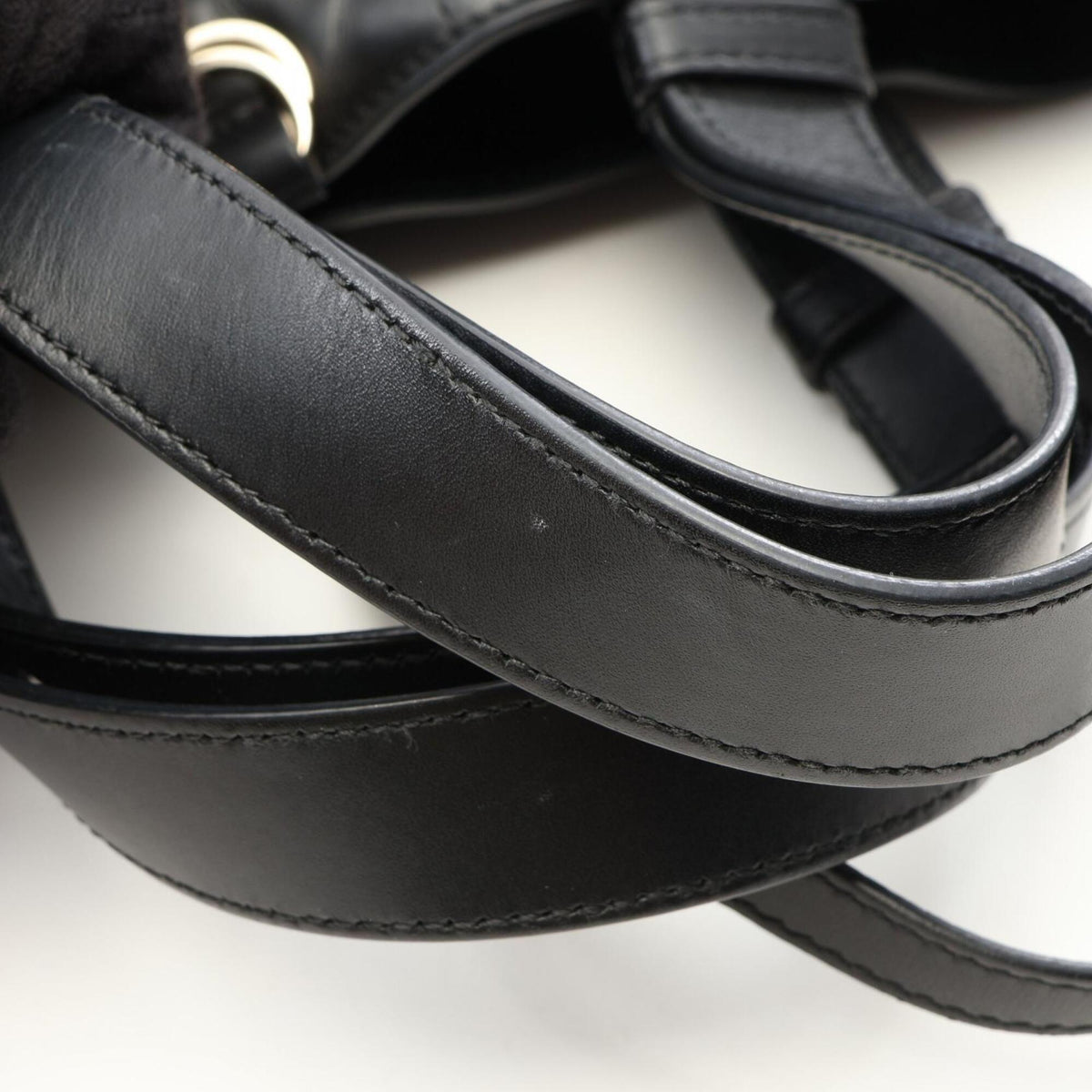 Christian Dior Black Leather Handbag Pouch (Pre-Owned)