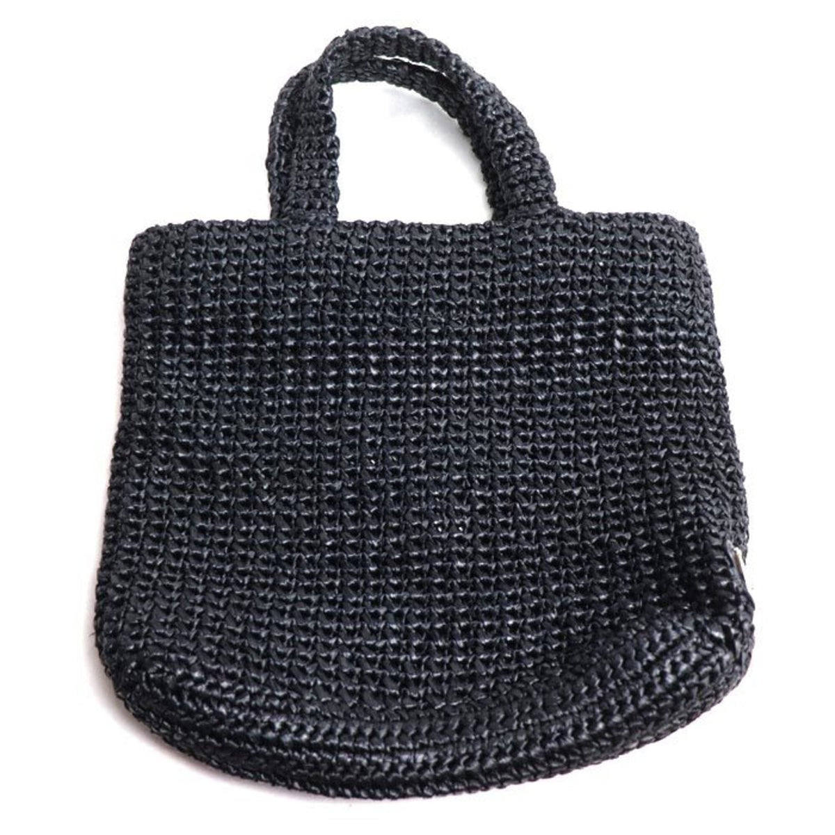 Prada Black Raffia Tote Bag (Pre-Owned)
