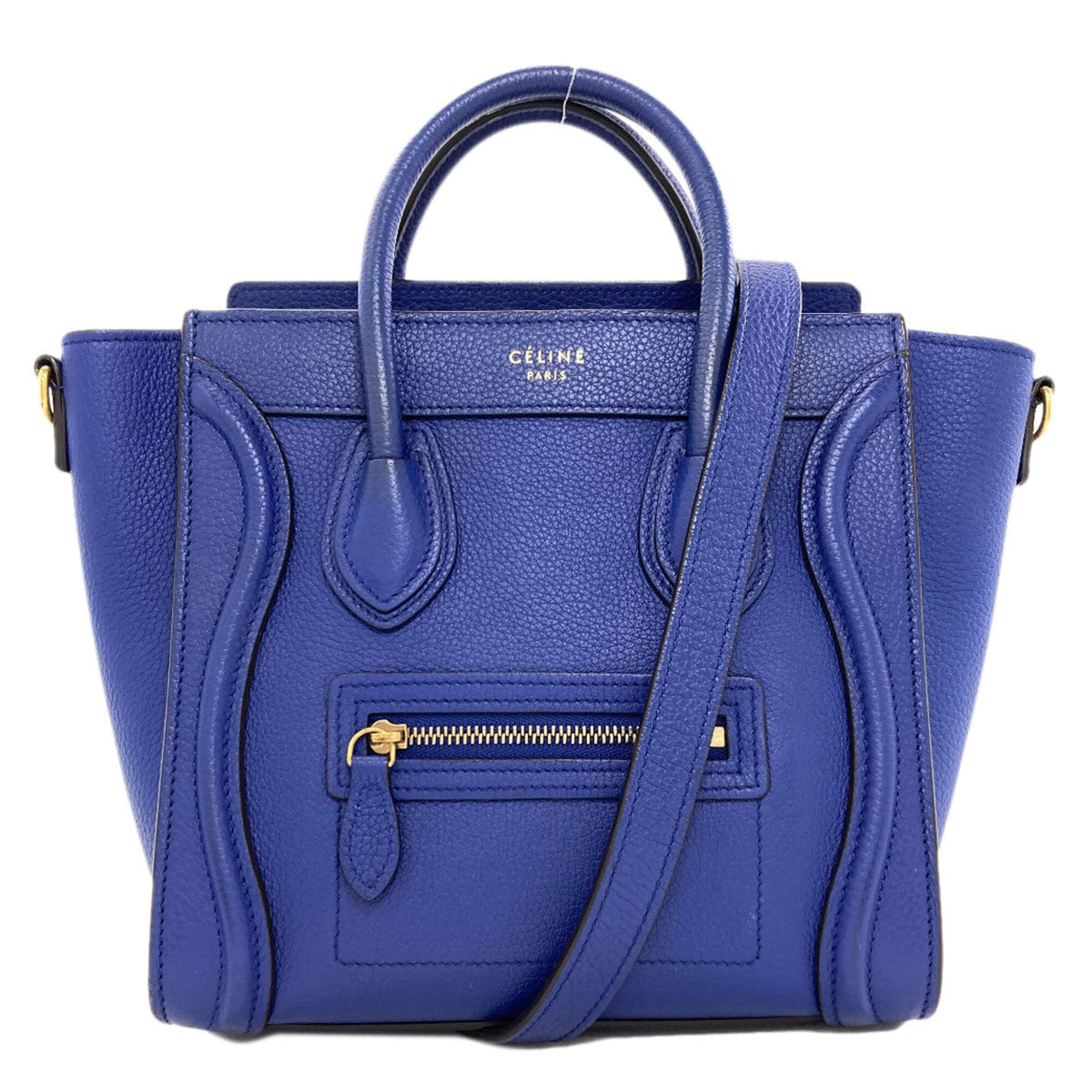Celine Blue Leather Handbag (Pre-Owned)