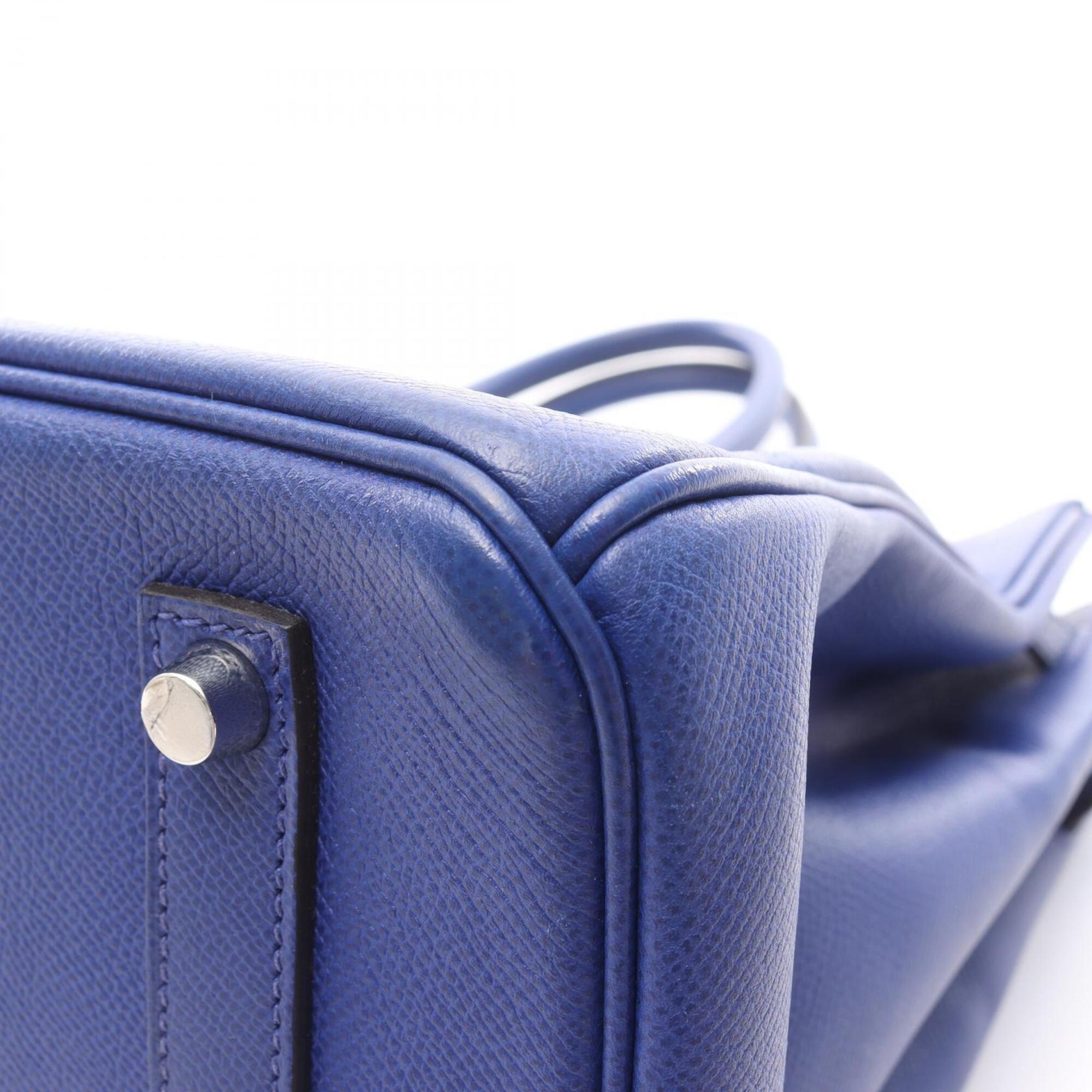 Hermes Blue Epsom Leather Handbag (Pre-Owned)