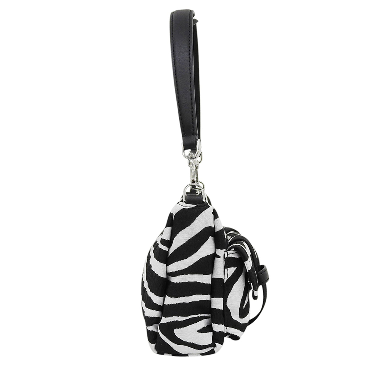 Kate Spade Black White Canvas Crossbody Bag Shoulder Bag (Pre-Owned)