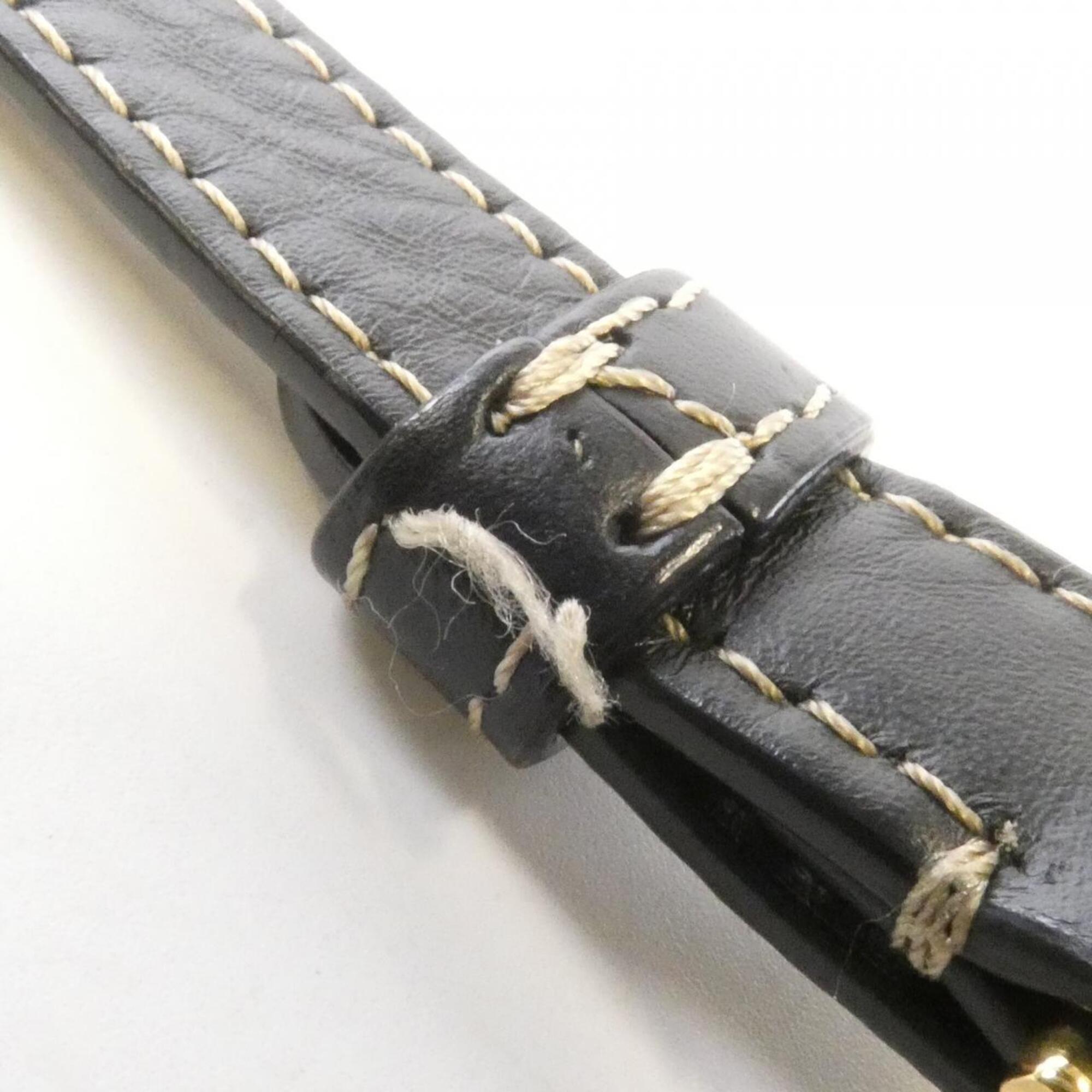 Fendi Black Leather Shoulder Bag (Pre-Owned)