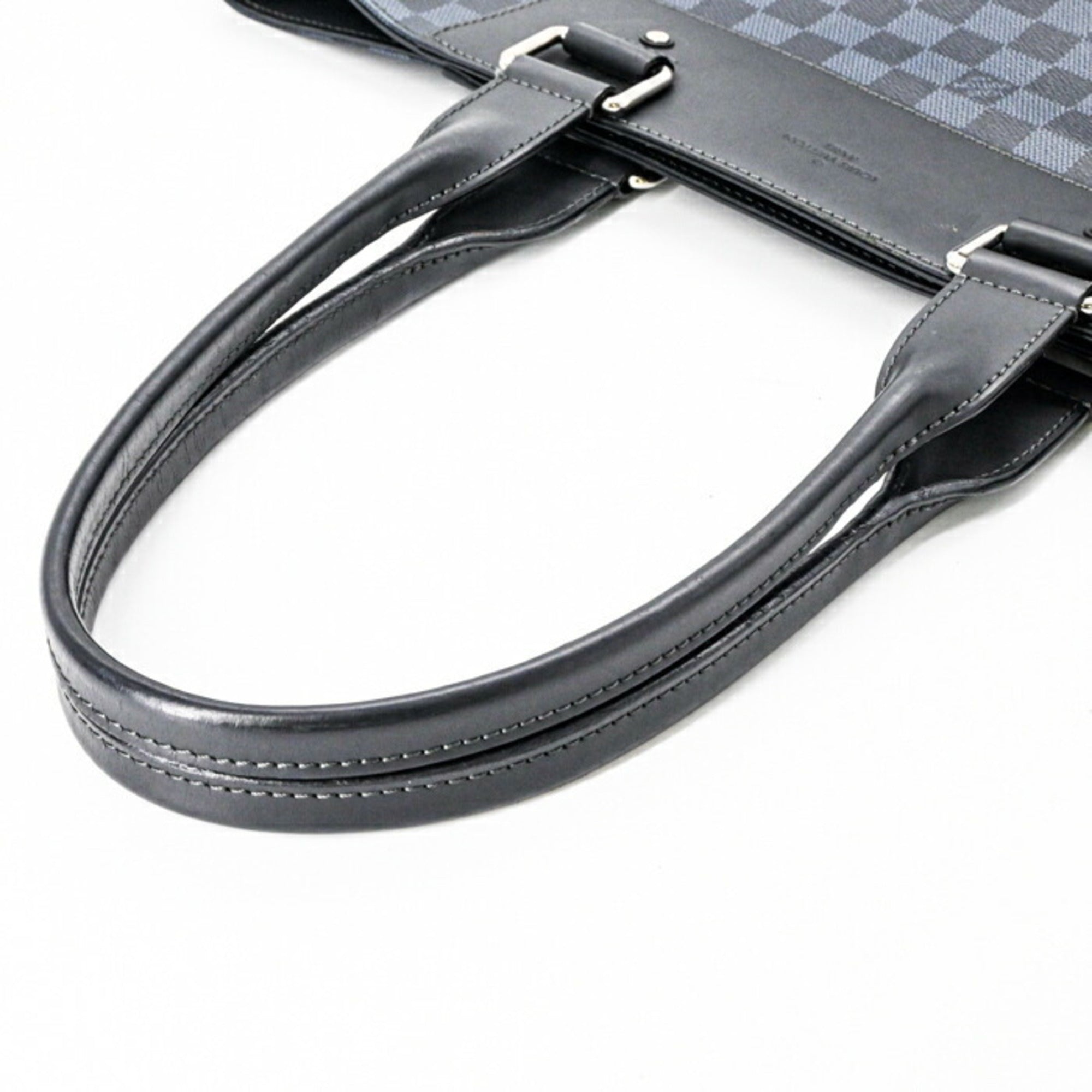 Louis Vuitton Damier Cobalt Black Blue Damier Graphite Tote Bag (Pre-Owned)