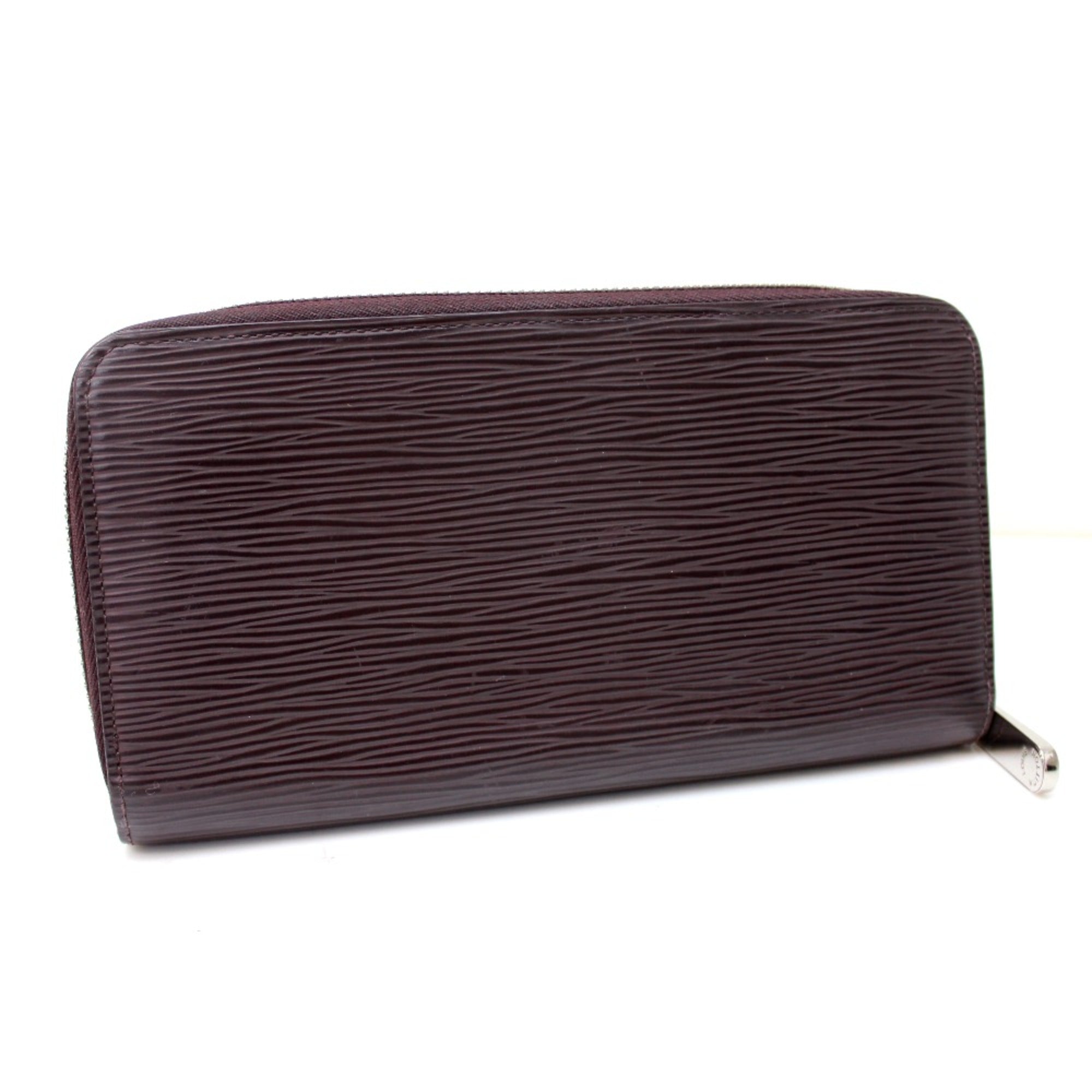 Louis Vuitton Purple Leather Long Wallet (Bi-Fold) (Pre-Owned)
