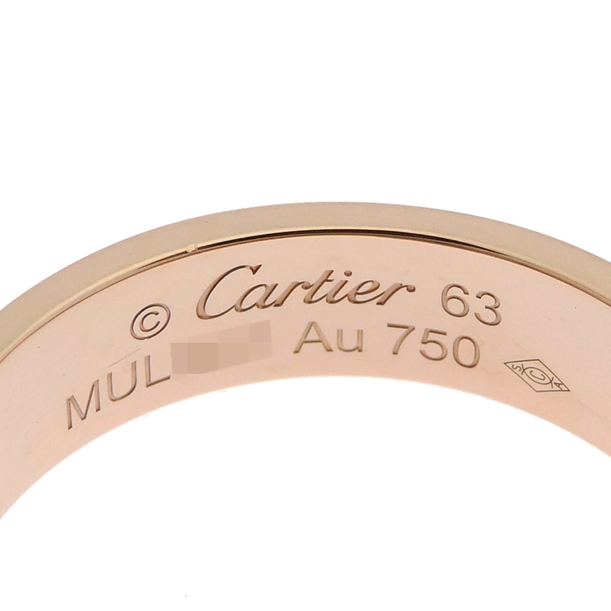 Cartier Pink Gold (18K) Band Ring (Pre-Owned)