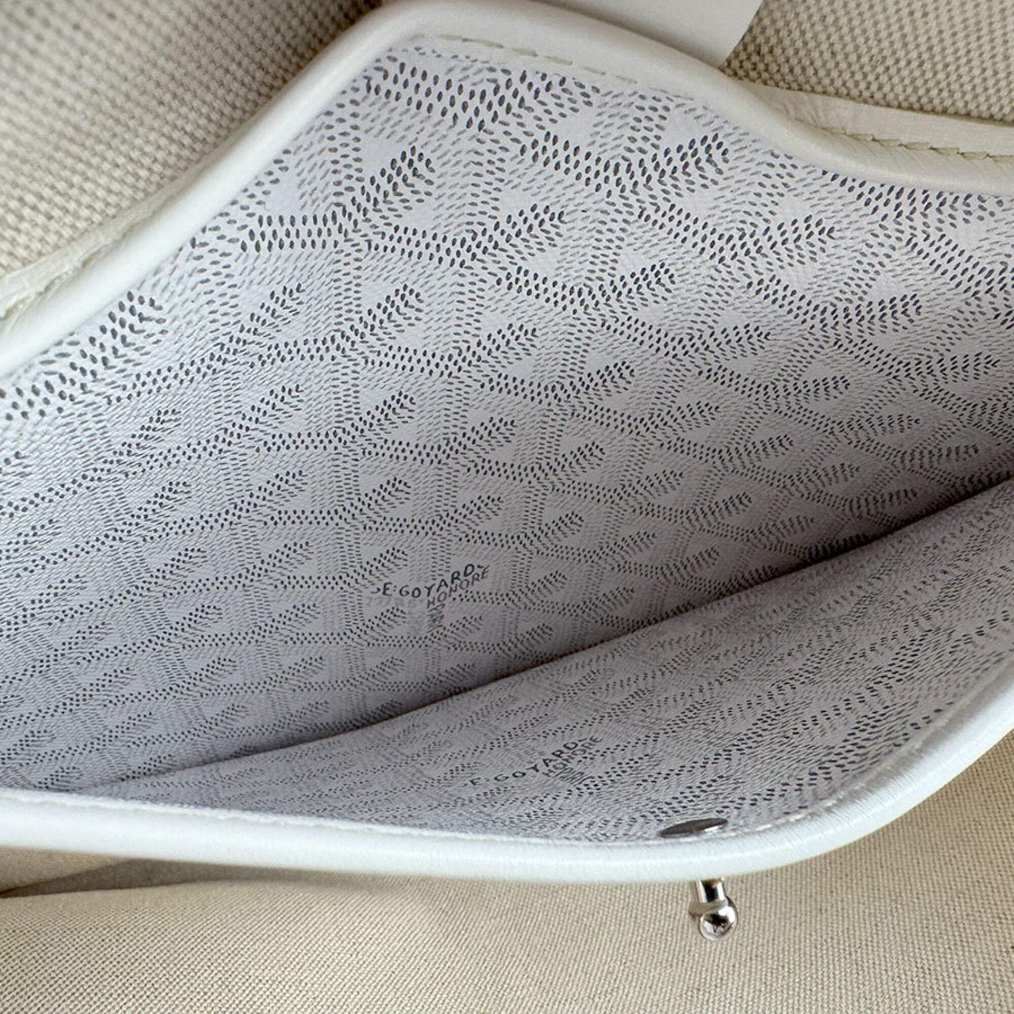 Goyard White Coated Canvas Tote Bag (Pre-Owned)