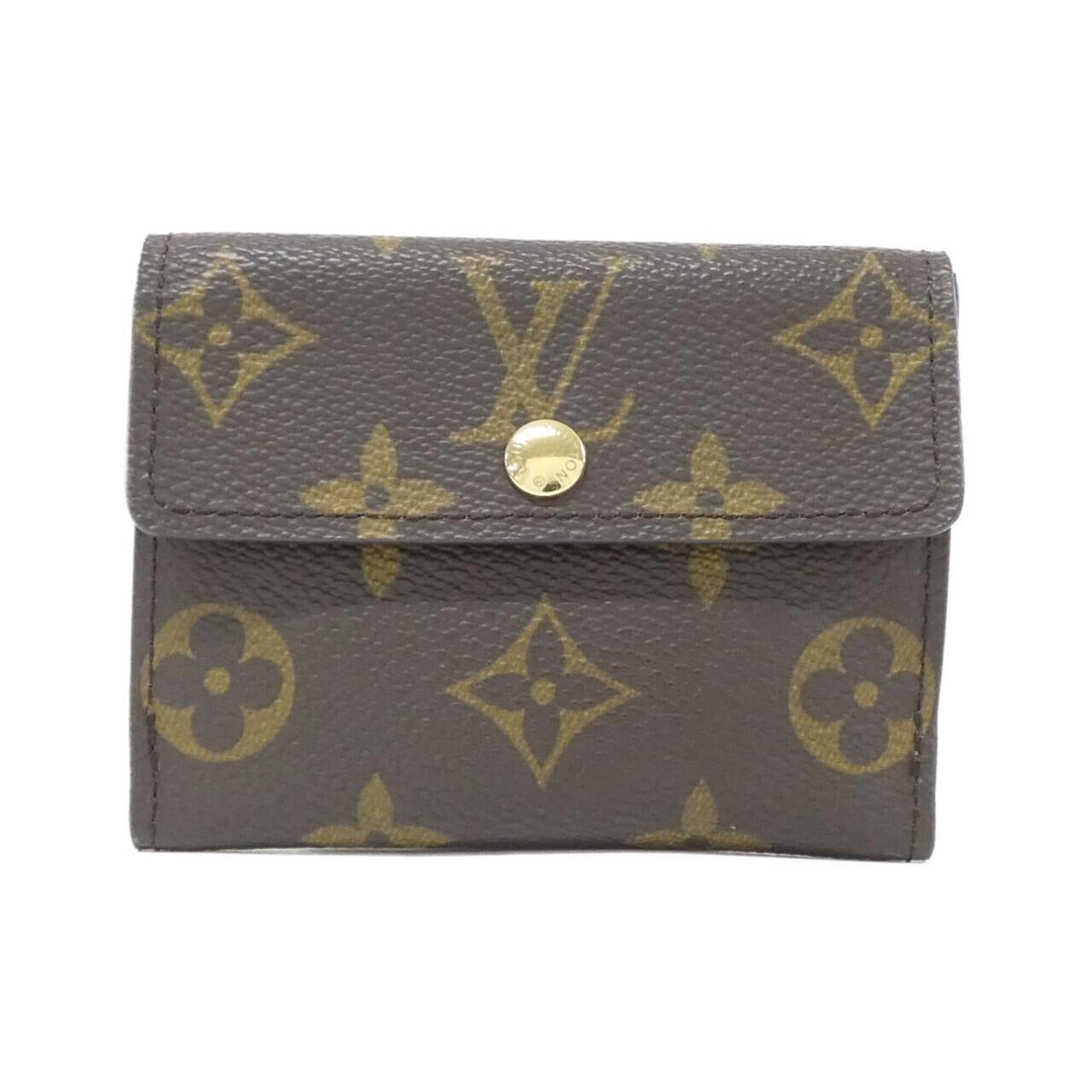 Louis Vuitton Marron Coated Canvas Coin Purse/Coin Case (Pre-Owned)