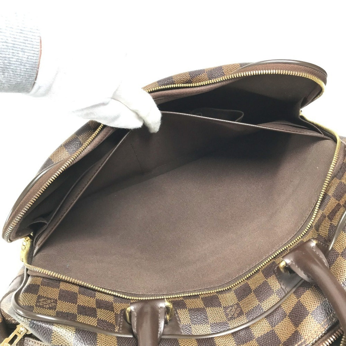 Louis Vuitton Brown Damier Canvas Ebene Galle Damier Canvas Briefcase Handbag Shoulder Bag (Pre-Owned)