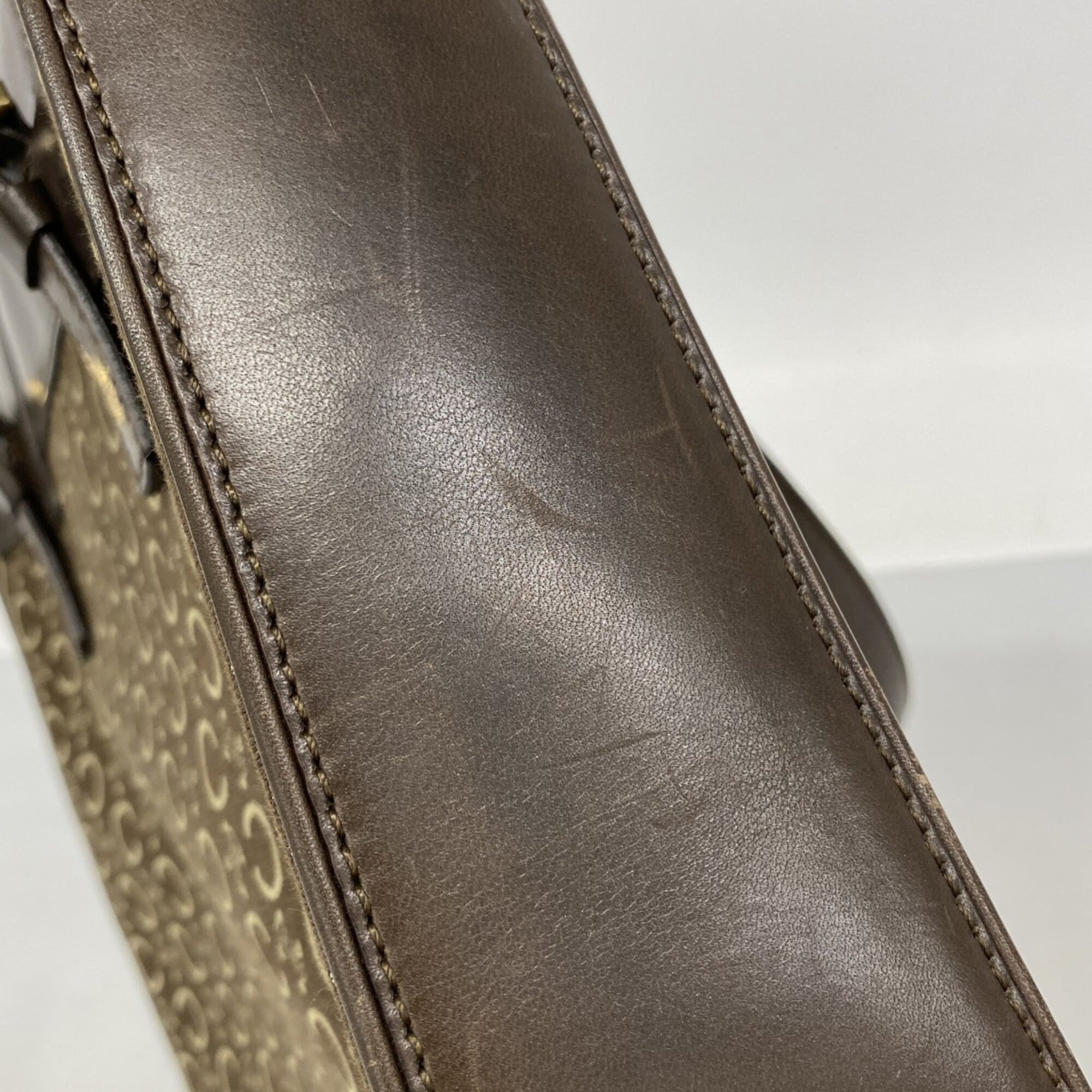 Celine Dark Brown Canvas Tote Bag (Pre-Owned)
