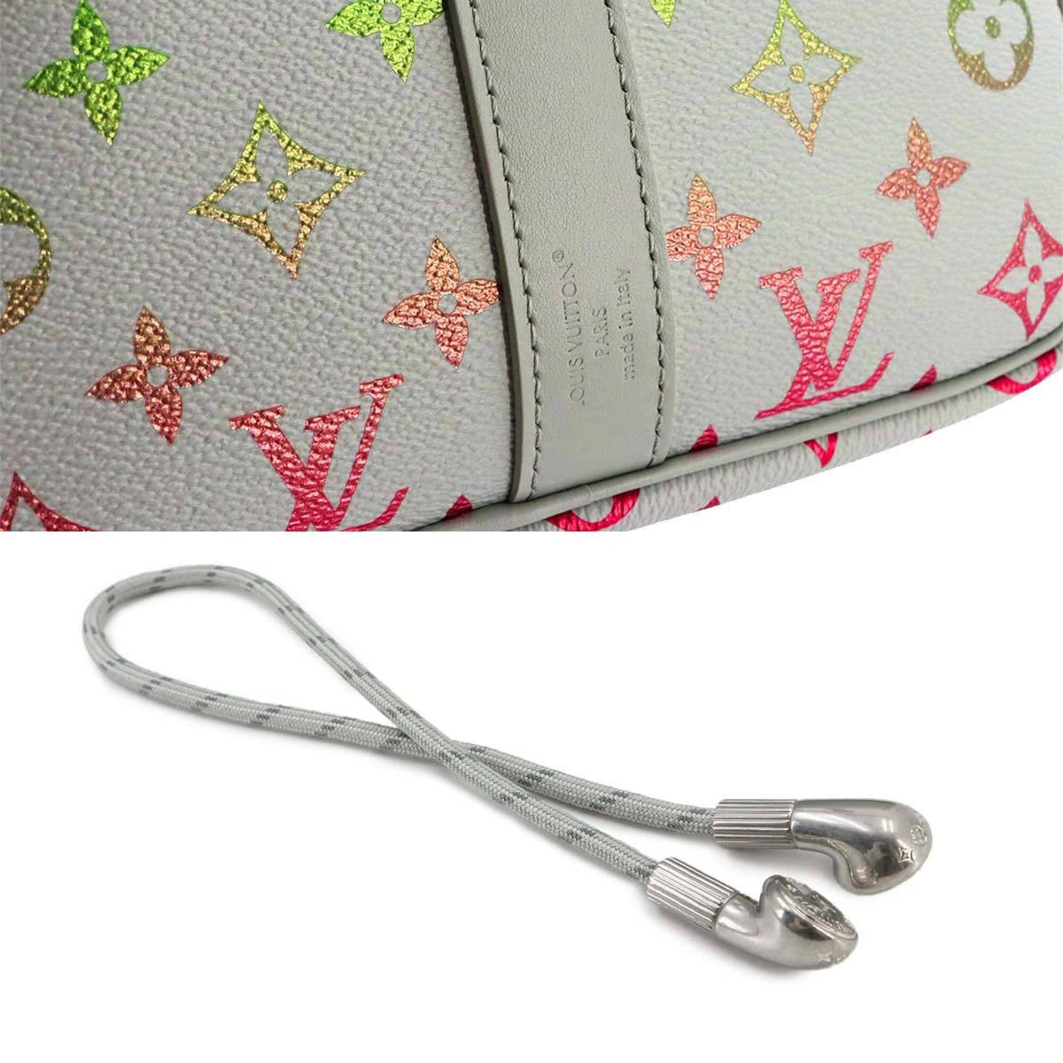 Louis Vuitton Gray Multi-Color Boston Bag Handbag (Pre-Owned)